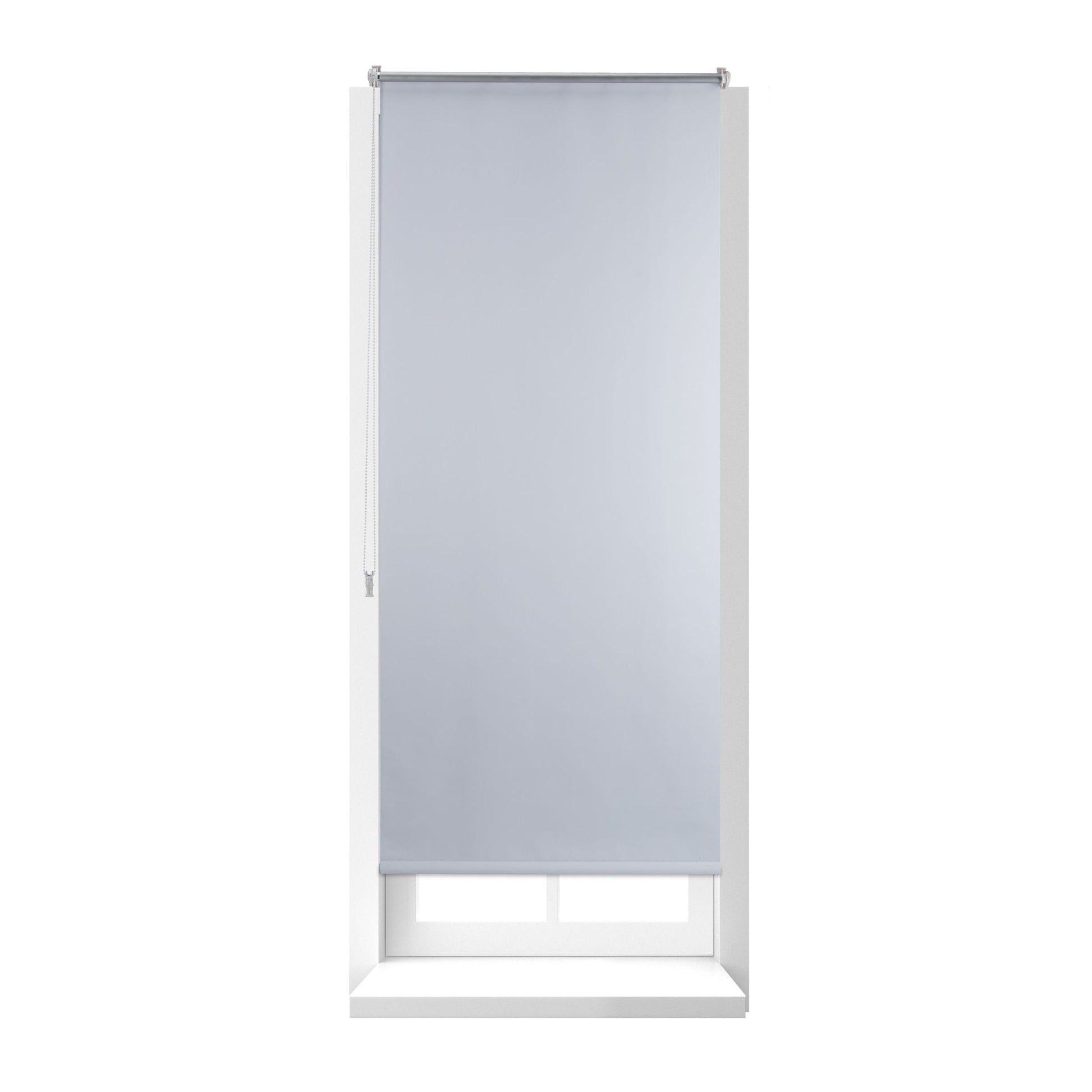 Thermo Verdunklungsrollo 70x160cm Weiss-Silber von Relaxdays