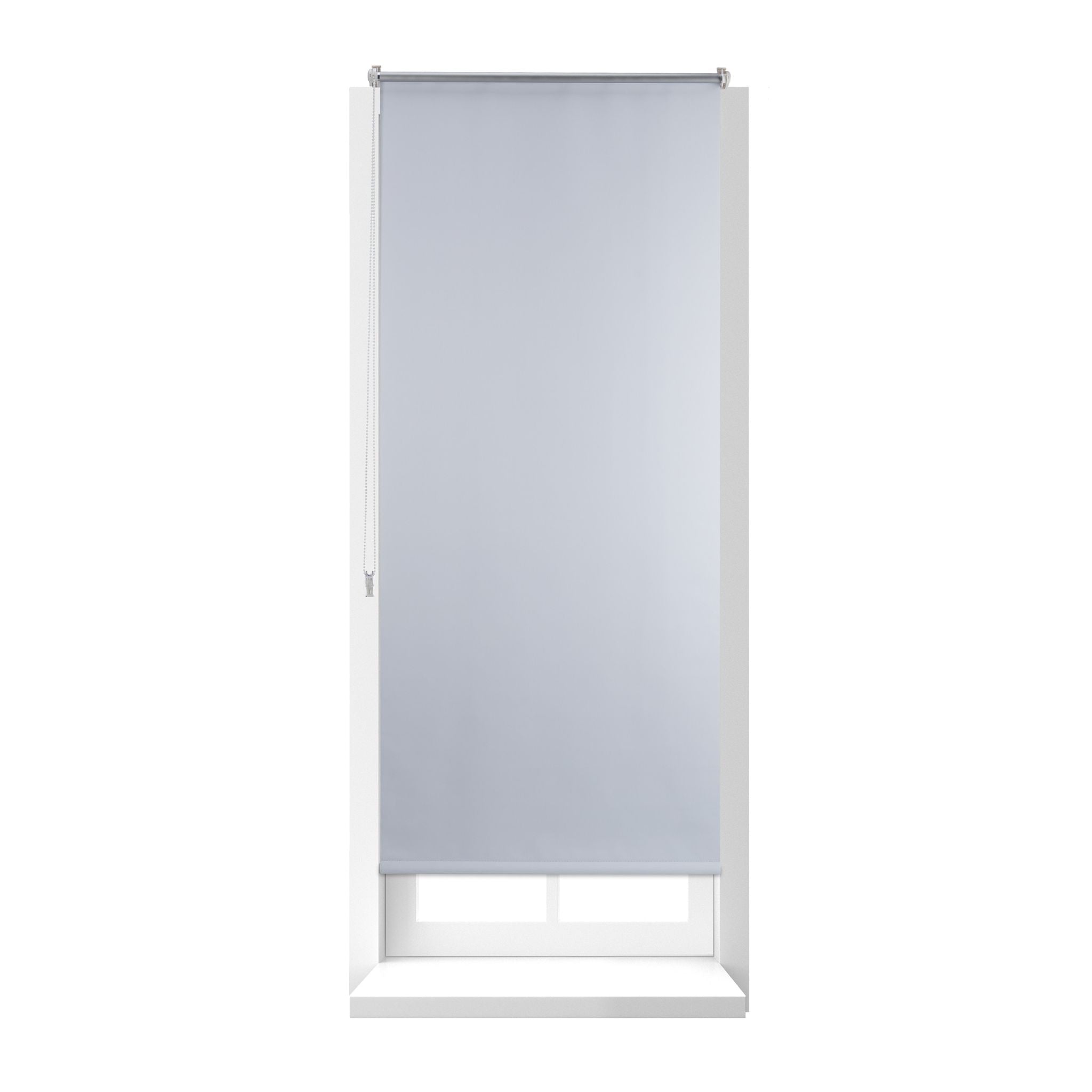 Thermo Verdunklungsrollo 70x160cm Weiss-Silber von Relaxdays