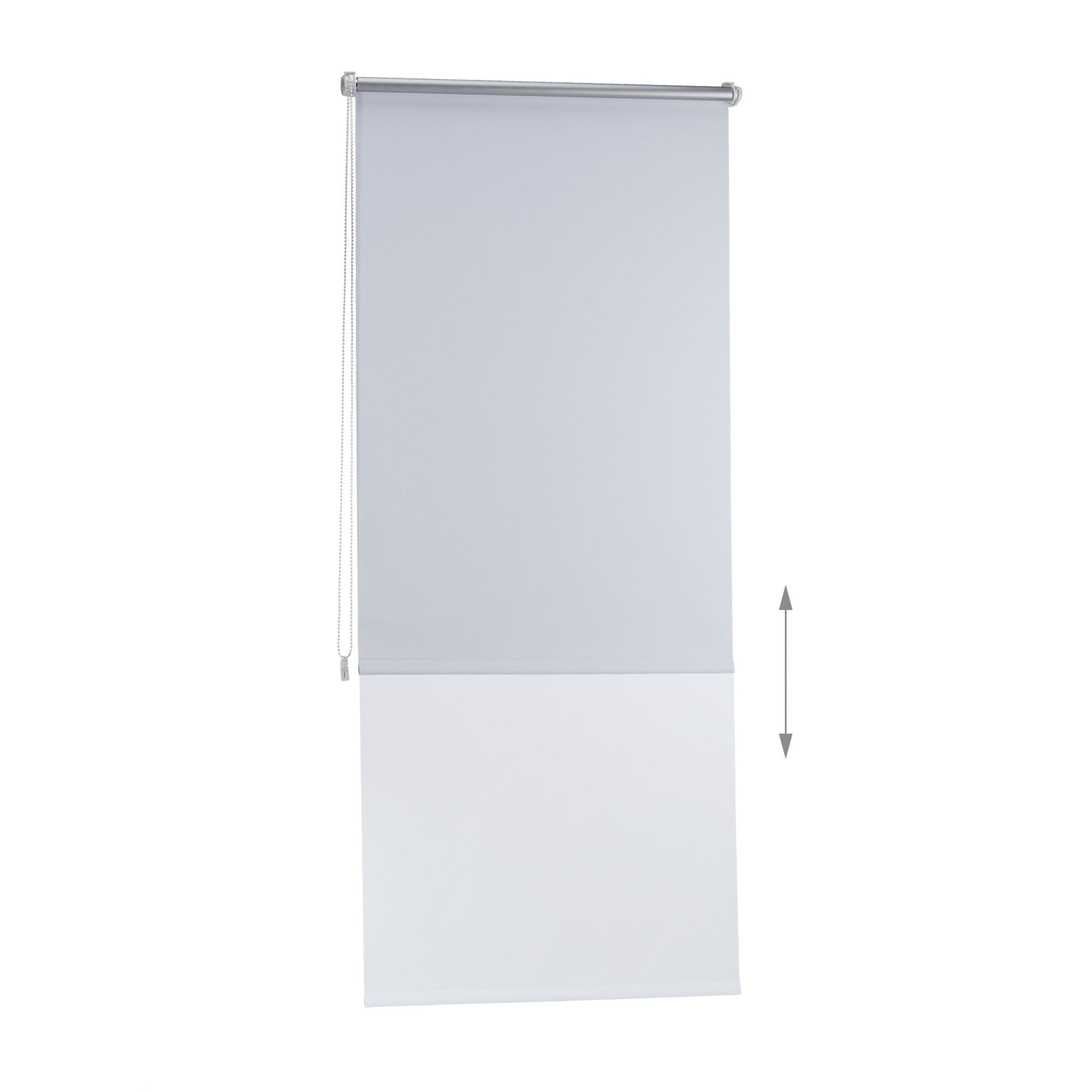 Thermo Verdunklungsrollo 70x160cm Weiss-Silber von Relaxdays