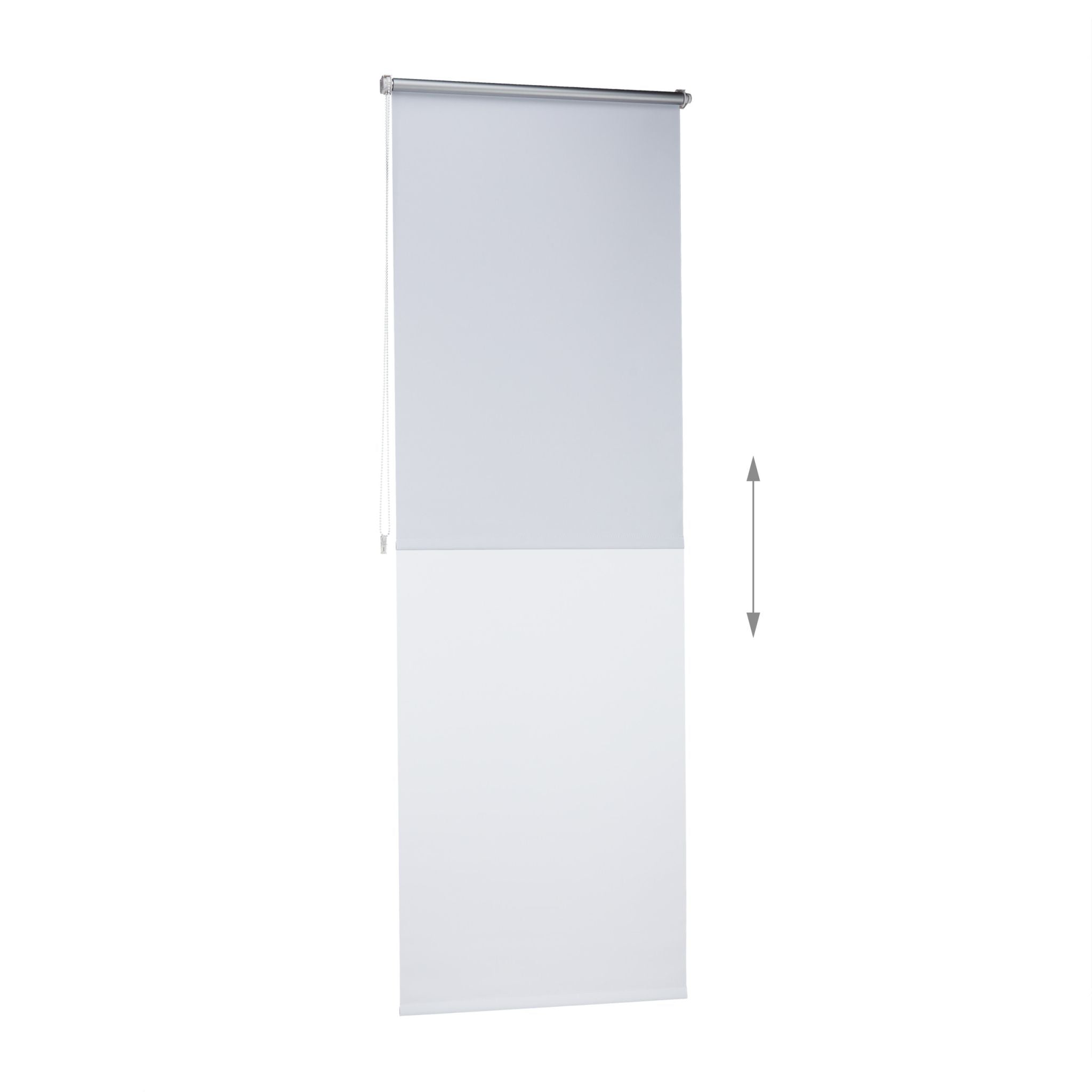 Thermo Verdunklungsrollo 70x210cm Weiss-Silber von Relaxdays