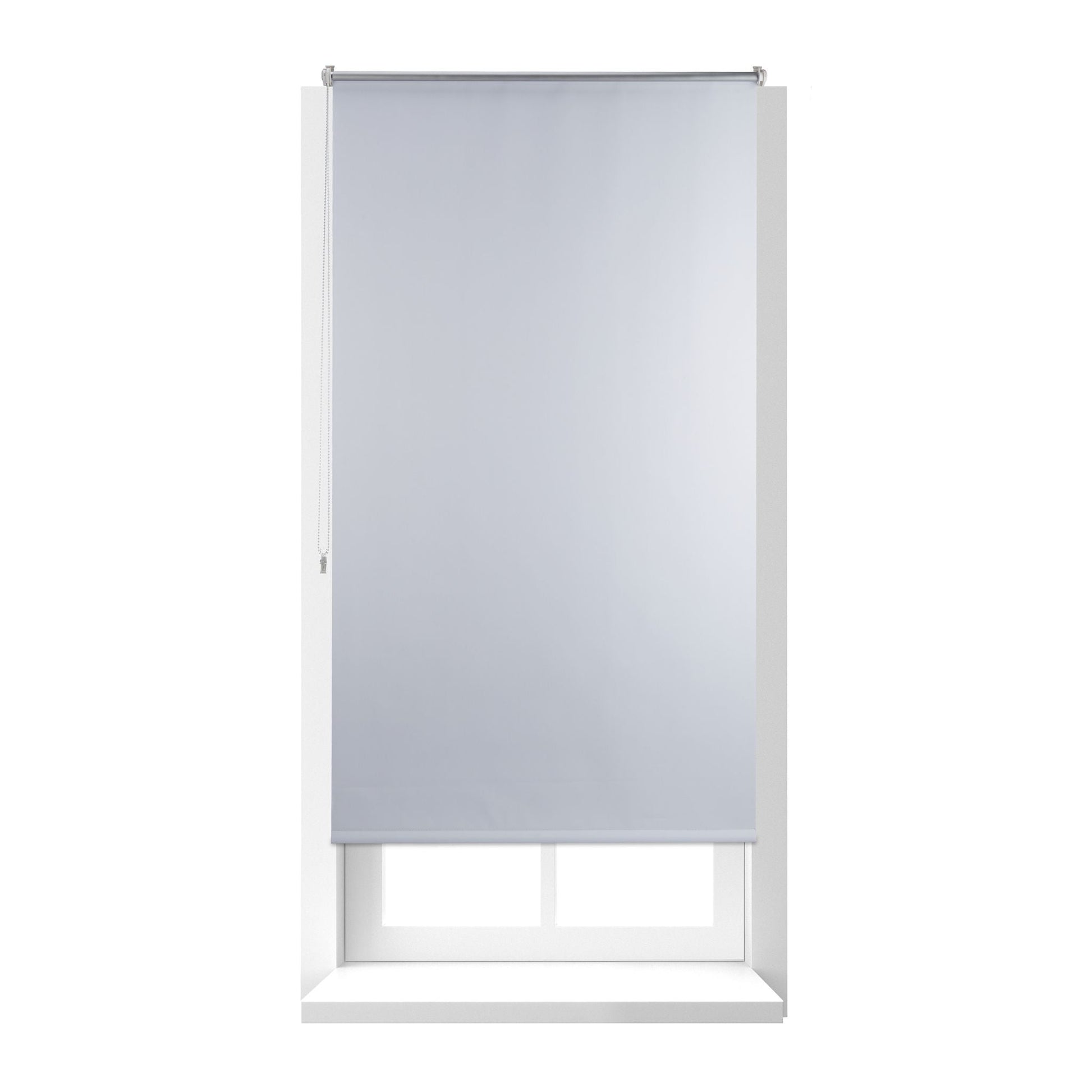 Thermo Verdunklungsrollo 90x160cm Weiss-Silber von Relaxdays
