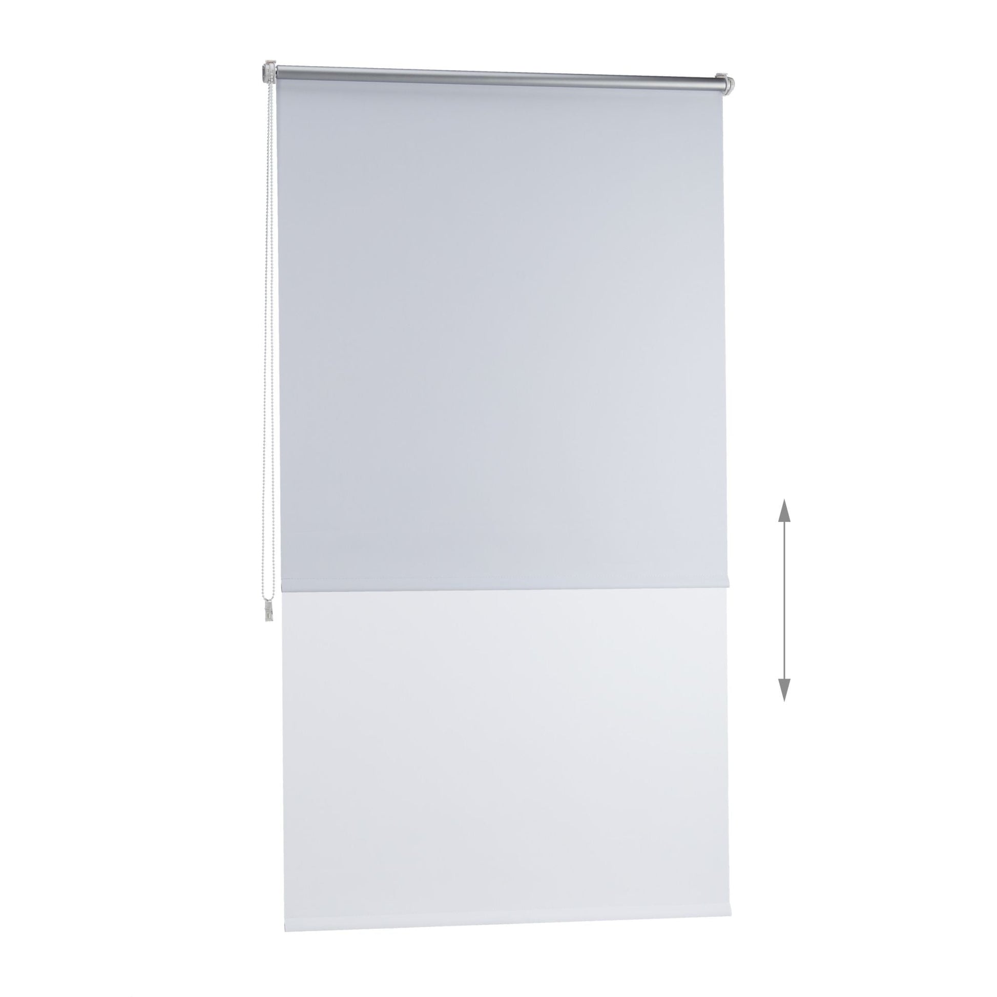 Thermo Verdunklungsrollo 90x160cm Weiss-Silber von Relaxdays