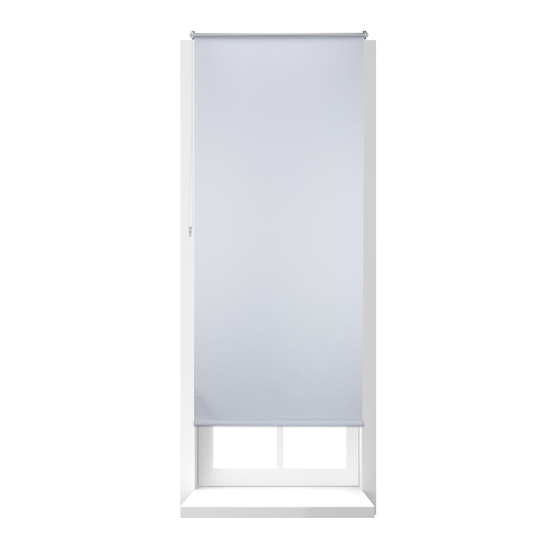 Thermo Verdunklungsrollo 90x210cm Weiss-Silber von Relaxdays