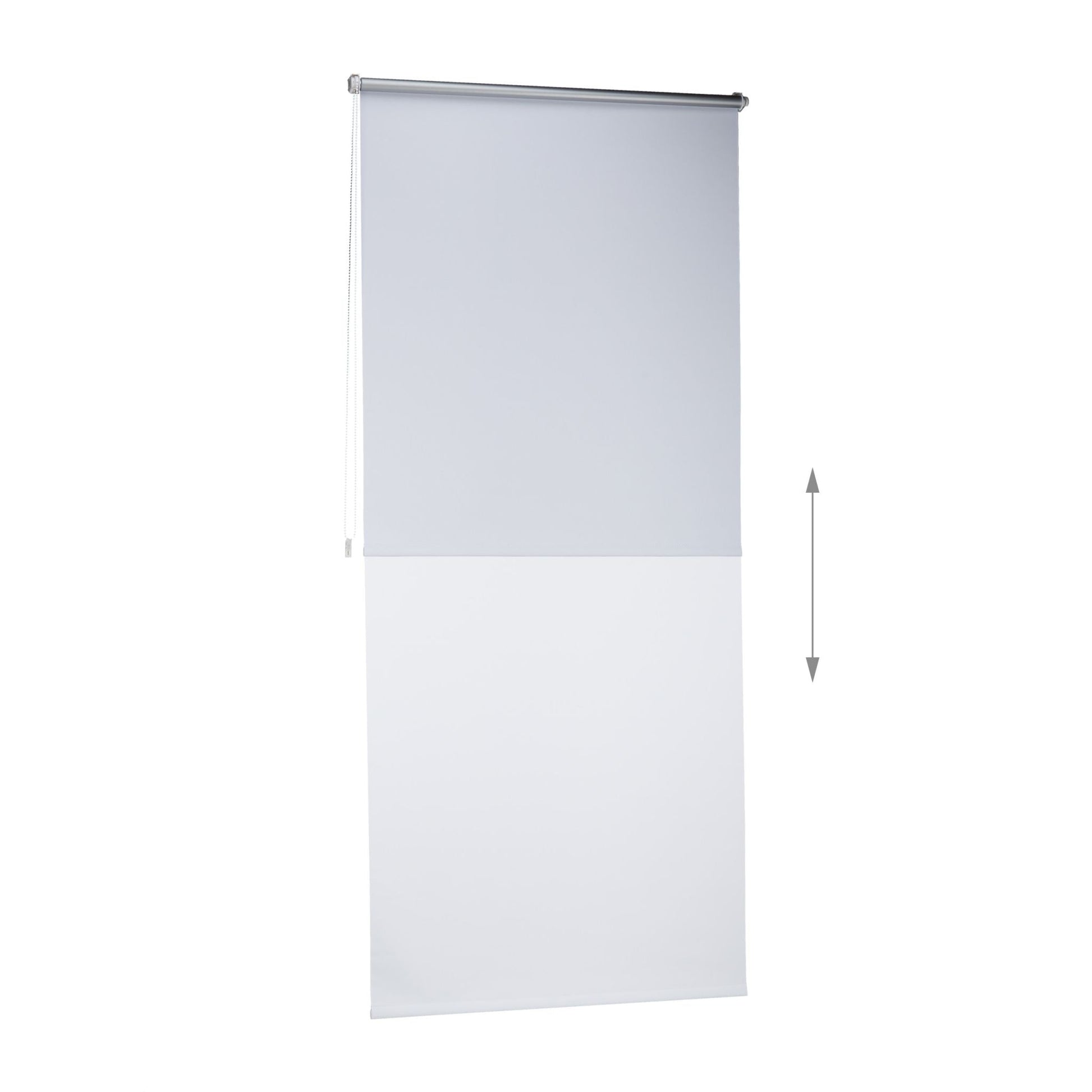 Thermo Verdunklungsrollo 90x210cm Weiss-Silber von Relaxdays