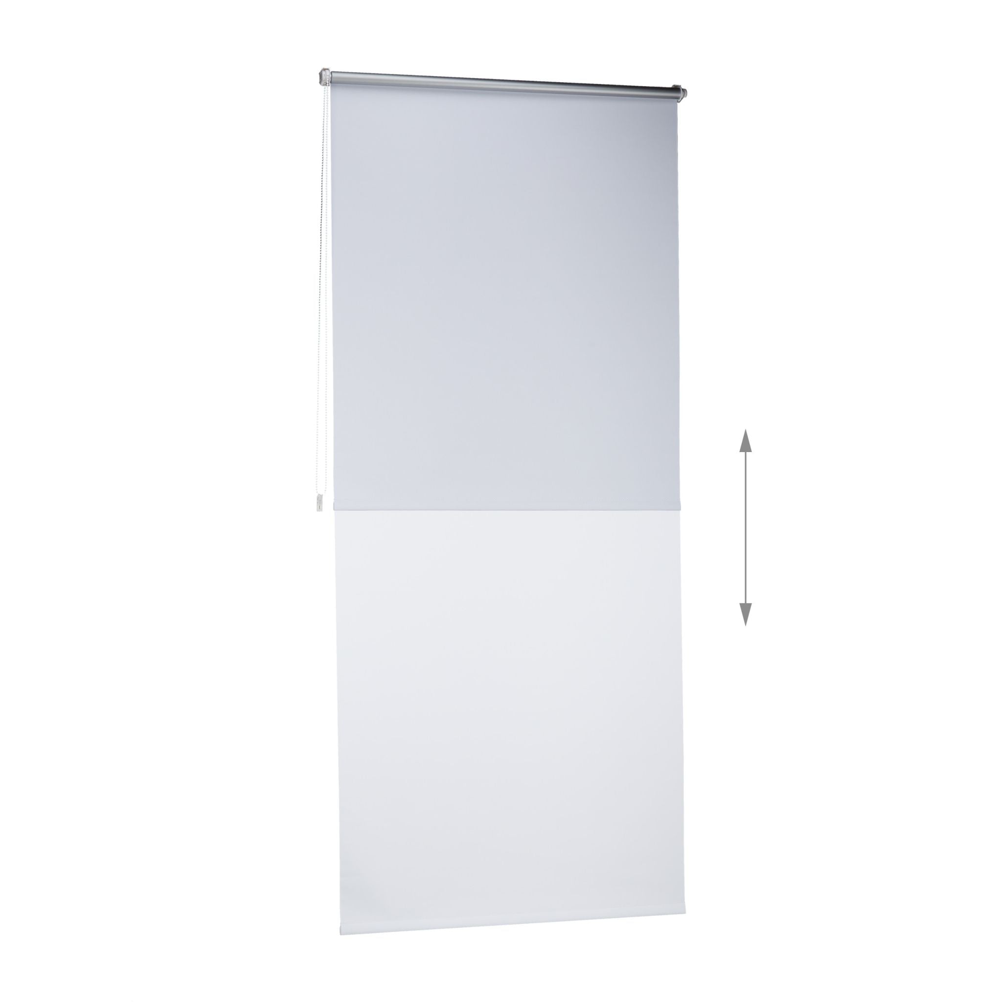 Thermo Verdunklungsrollo 90x210cm Weiss-Silber von Relaxdays