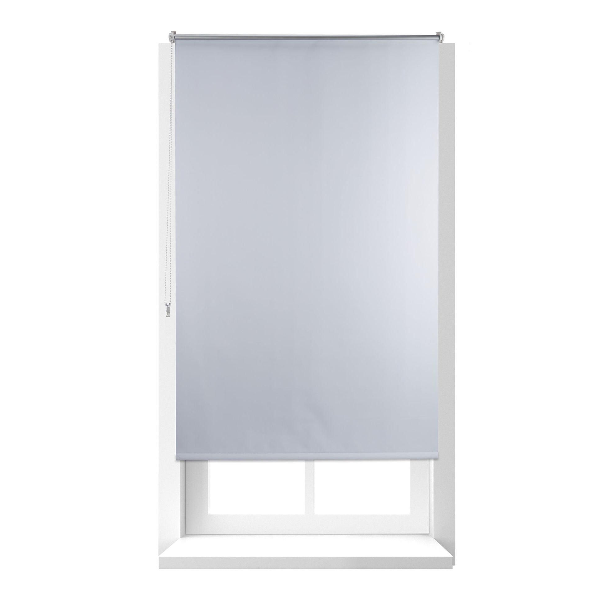 Thermo Verdunklungsrollo 100x160cm Weiss-Silber von Relaxdays