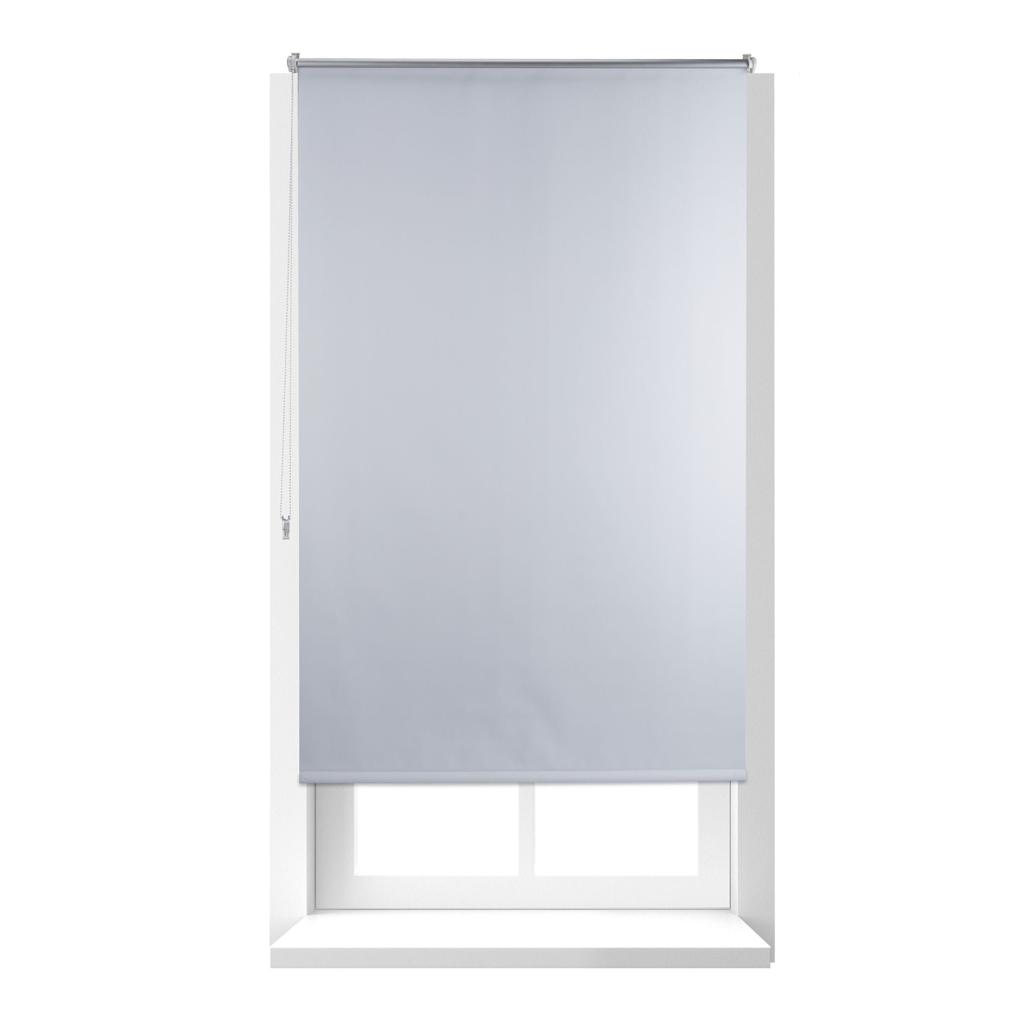 Thermo Verdunklungsrollo 100x160cm Weiss-Silber von Relaxdays