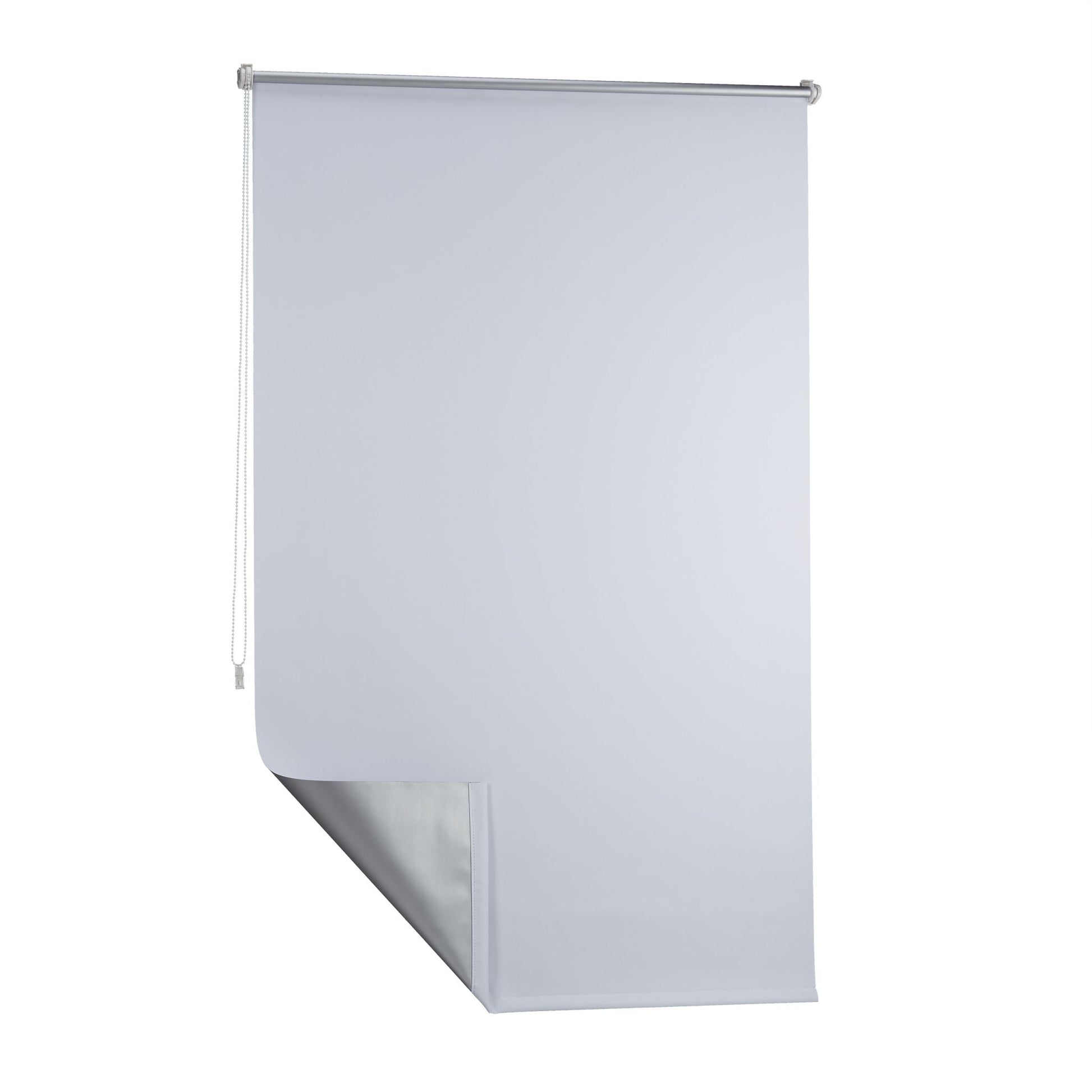 Thermo Verdunklungsrollo 100x160cm Weiss-Silber von Relaxdays