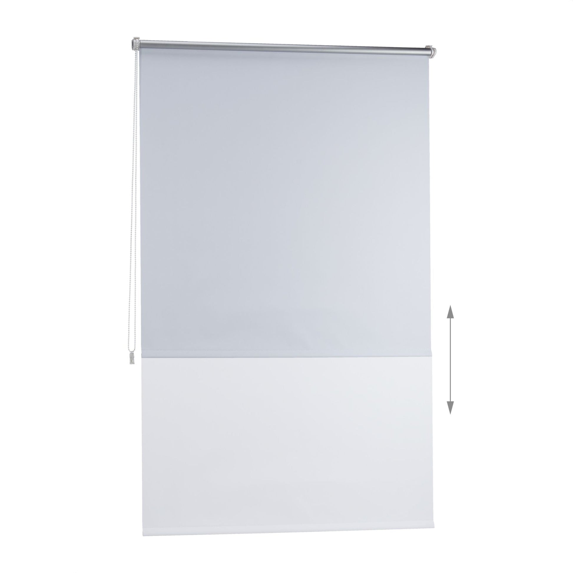 Thermo Verdunklungsrollo 100x160cm Weiss-Silber von Relaxdays