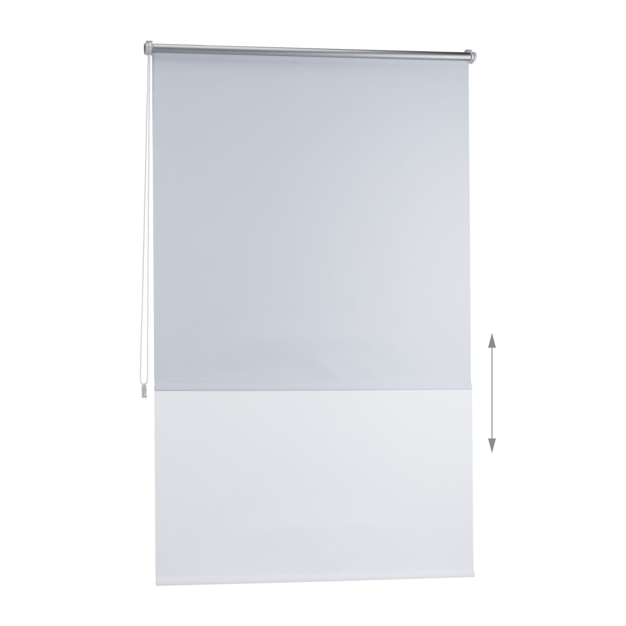 Thermo Verdunklungsrollo 100x160cm Weiss-Silber von Relaxdays