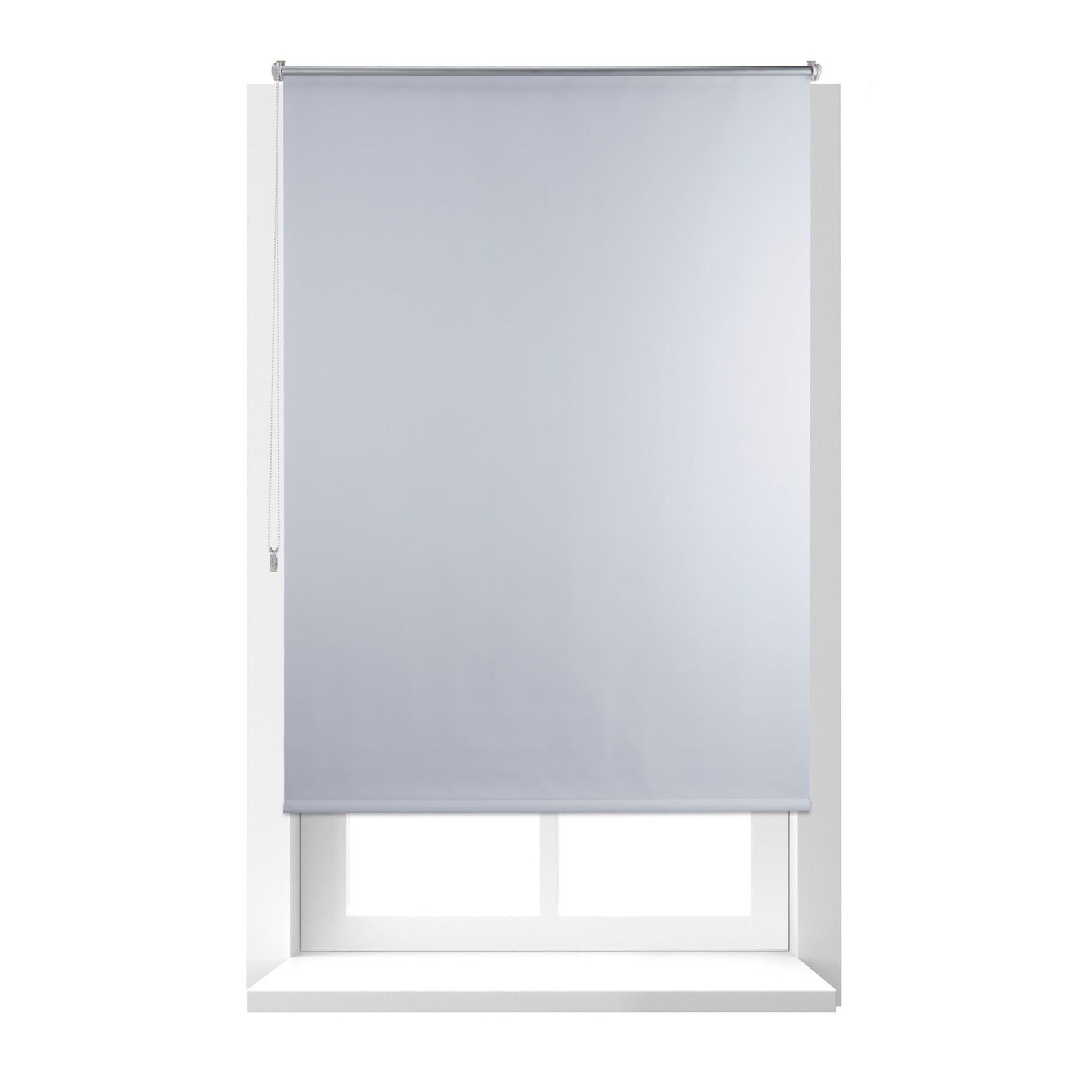 Thermo Verdunklungsrollo 110x160cm Weiss-Silber von Relaxdays