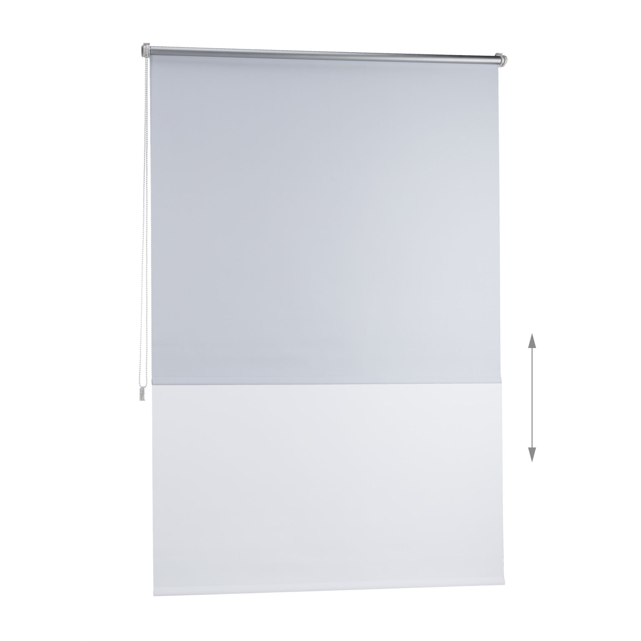 Thermo Verdunklungsrollo 110x160cm Weiss-Silber von Relaxdays