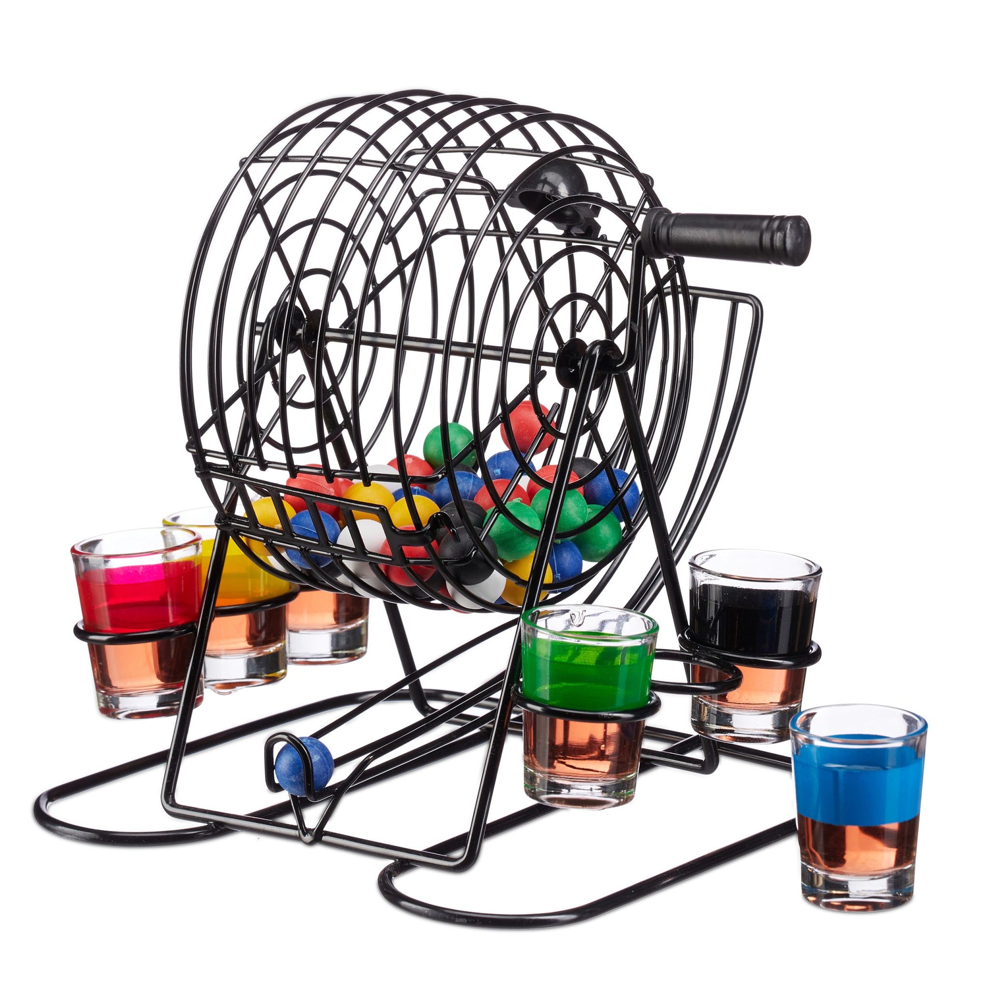 Trinkspiel Bingo Grün-Schwarz-Transparent von Relaxdays