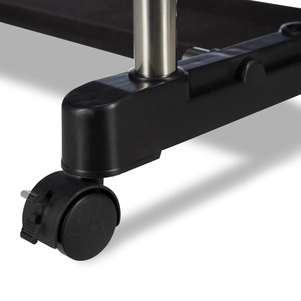 Rollgarderobe mit 2 Kleiderstangen Schwarz-Silber von Relaxdays
