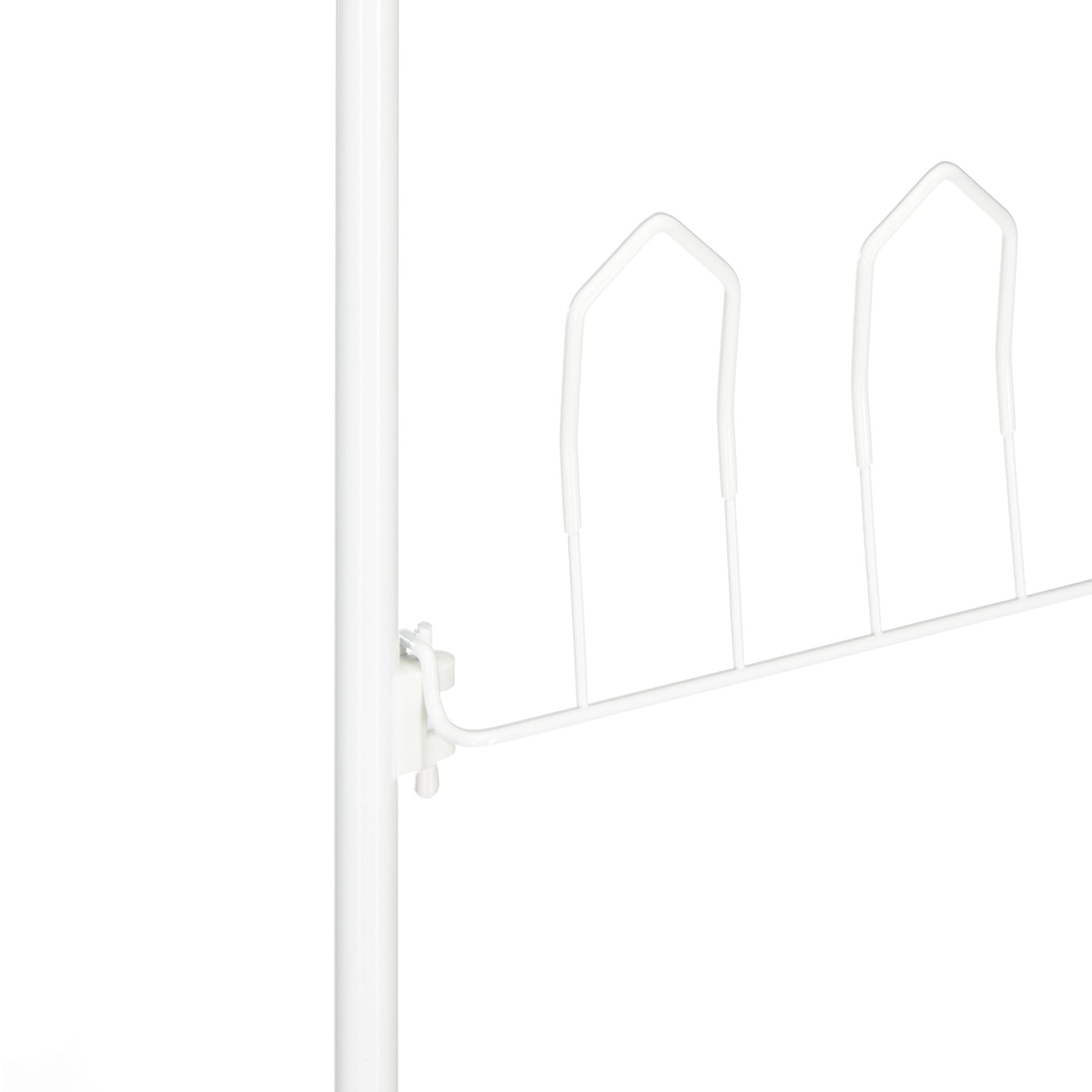 Tür-Schuhregal für 12 Paar Weiss von Relaxdays