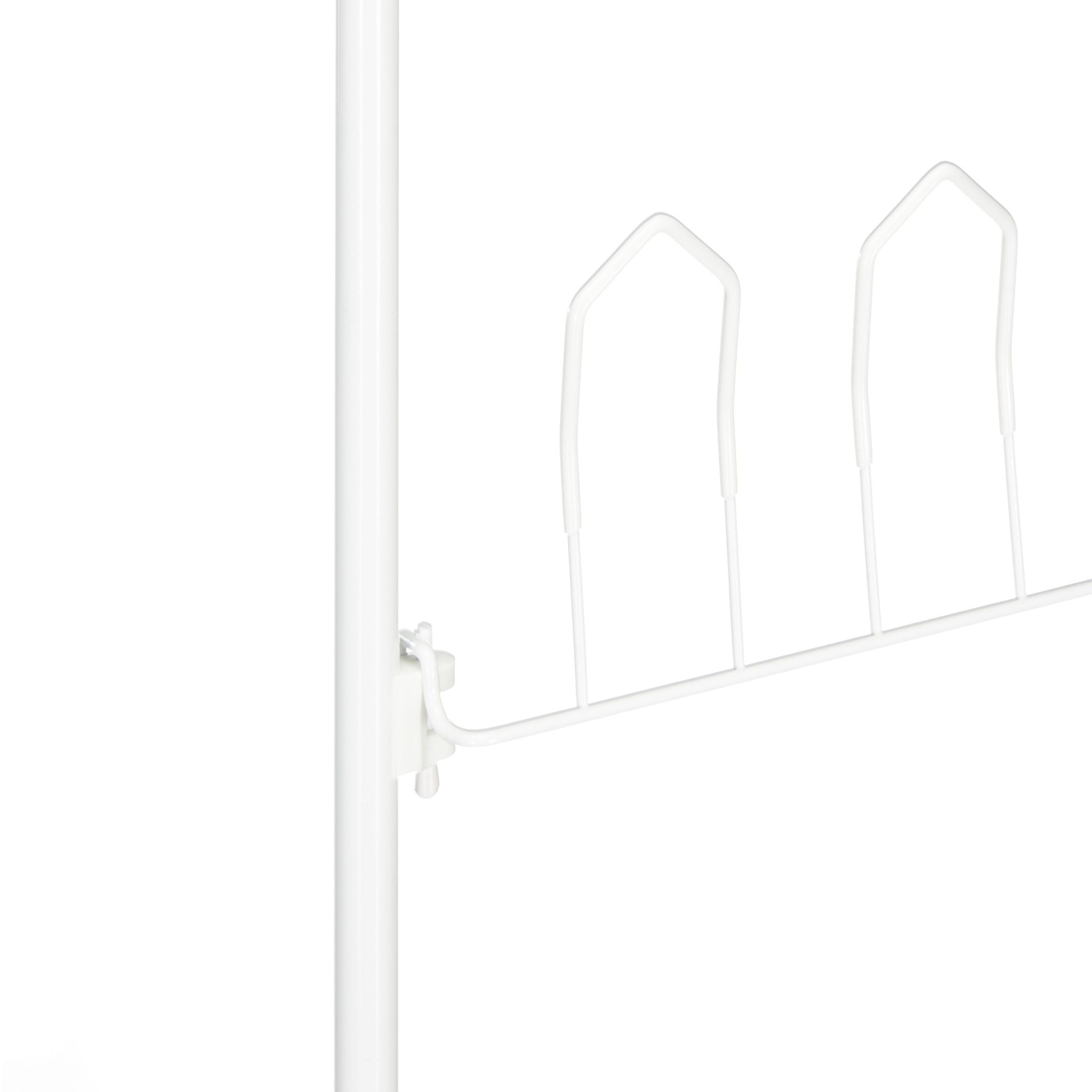 Tür-Schuhregal für 12 Paar Weiss von Relaxdays