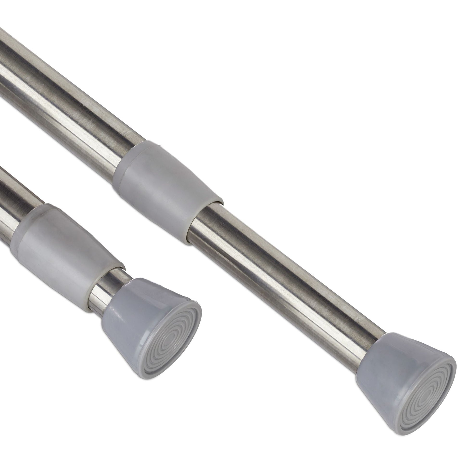 Teleskopstange Edelstahl Silber-Grau von Relaxdays