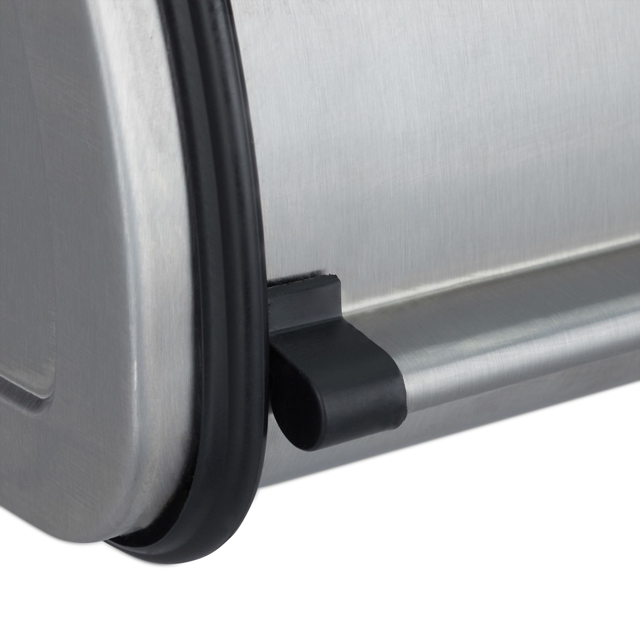 Brotkasten Edelstahl Schwarz-Silber von Relaxdays
