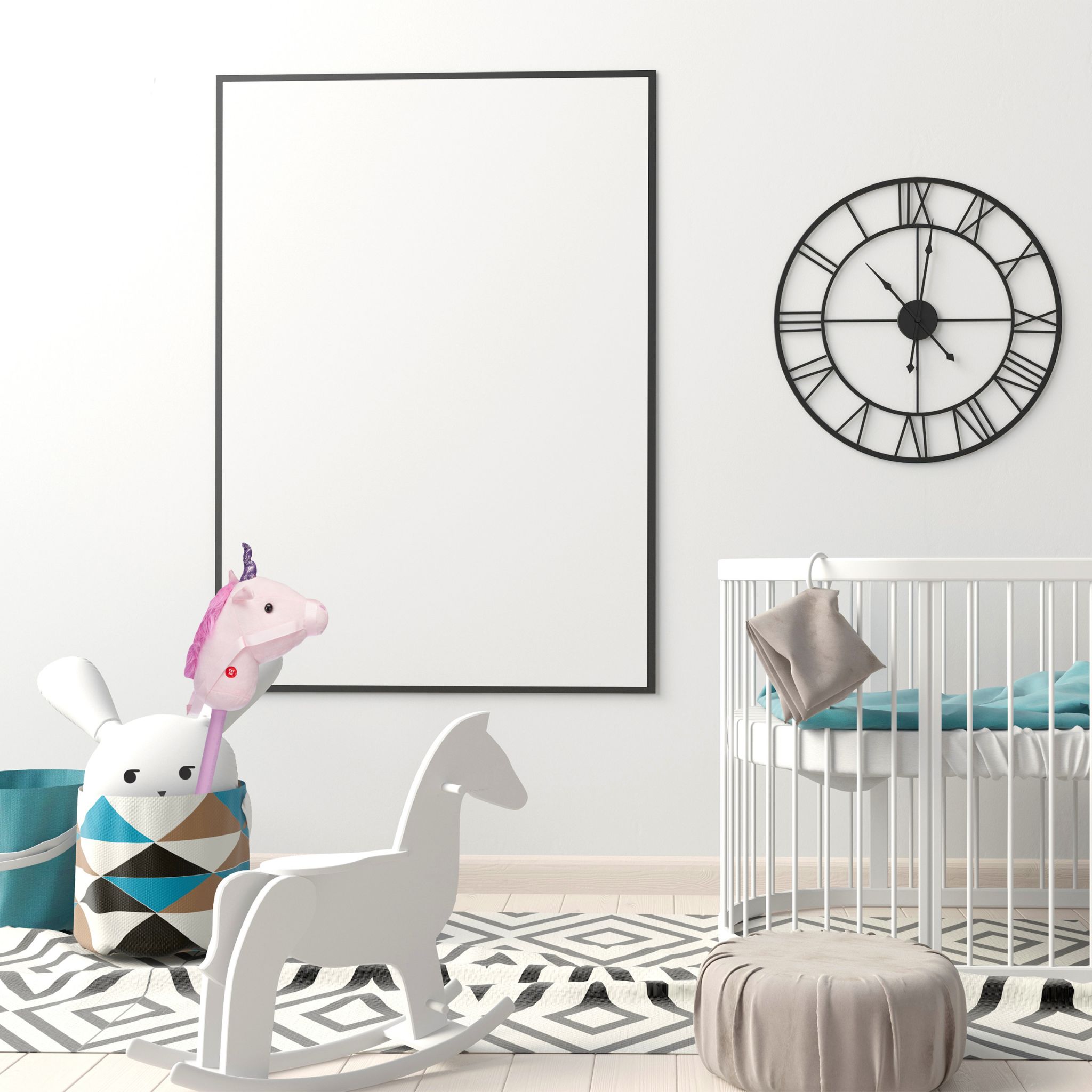 Steckenpferd Einhorn mit Sound Pink-Rosa von Relaxdays