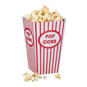 Popcorntüten 48 Stück Weiss-Rot von Relaxdays