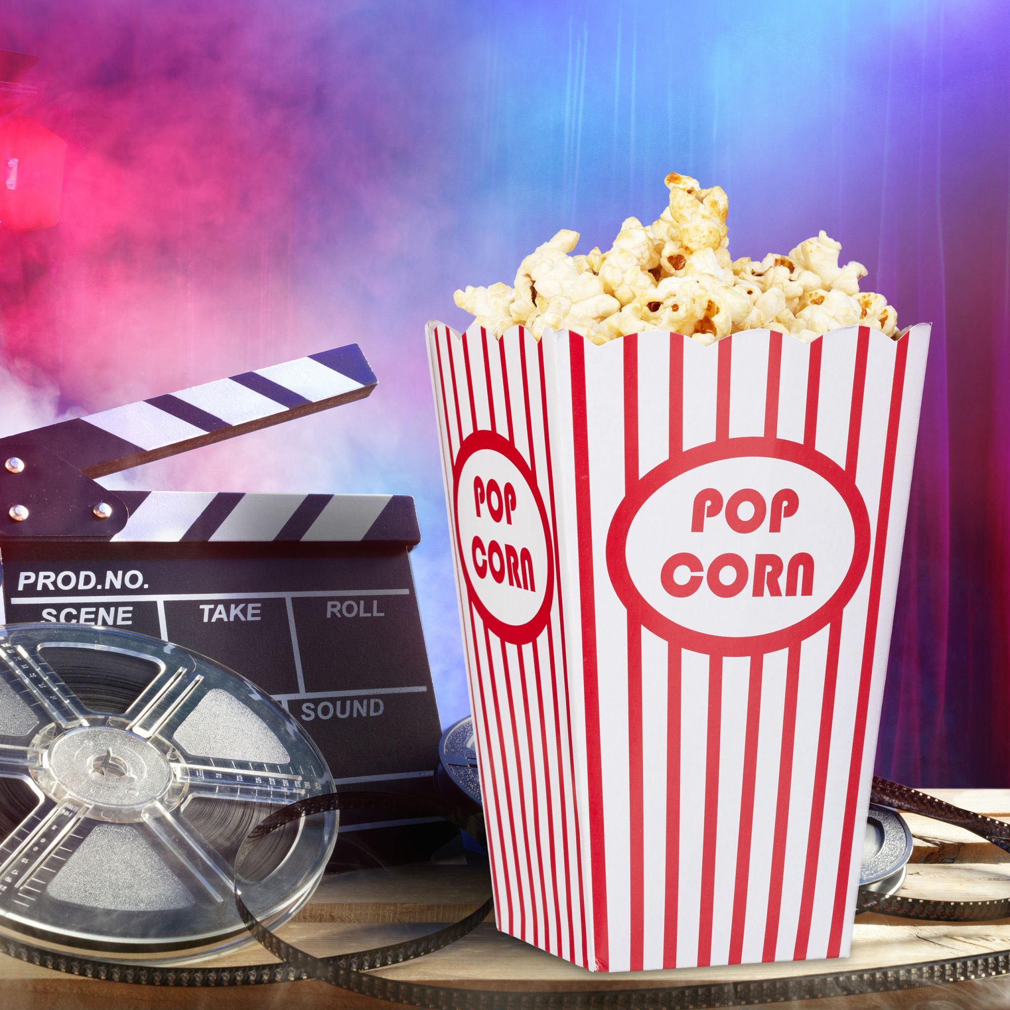 Popcorntüten 48 Stück Weiss-Rot von Relaxdays