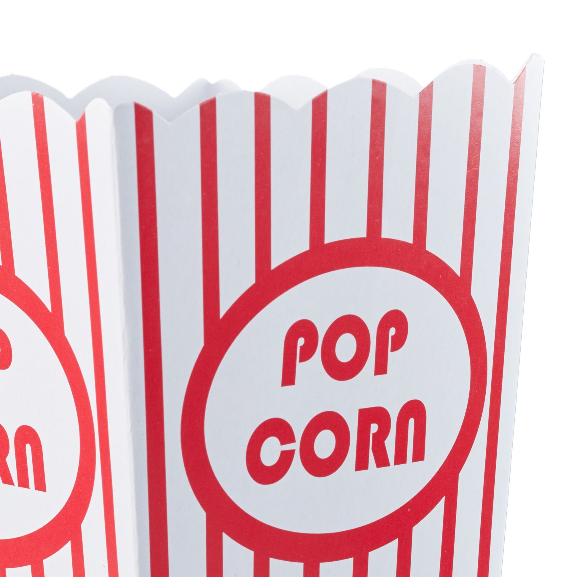 Popcorntüten 48 Stück Weiss-Rot von Relaxdays