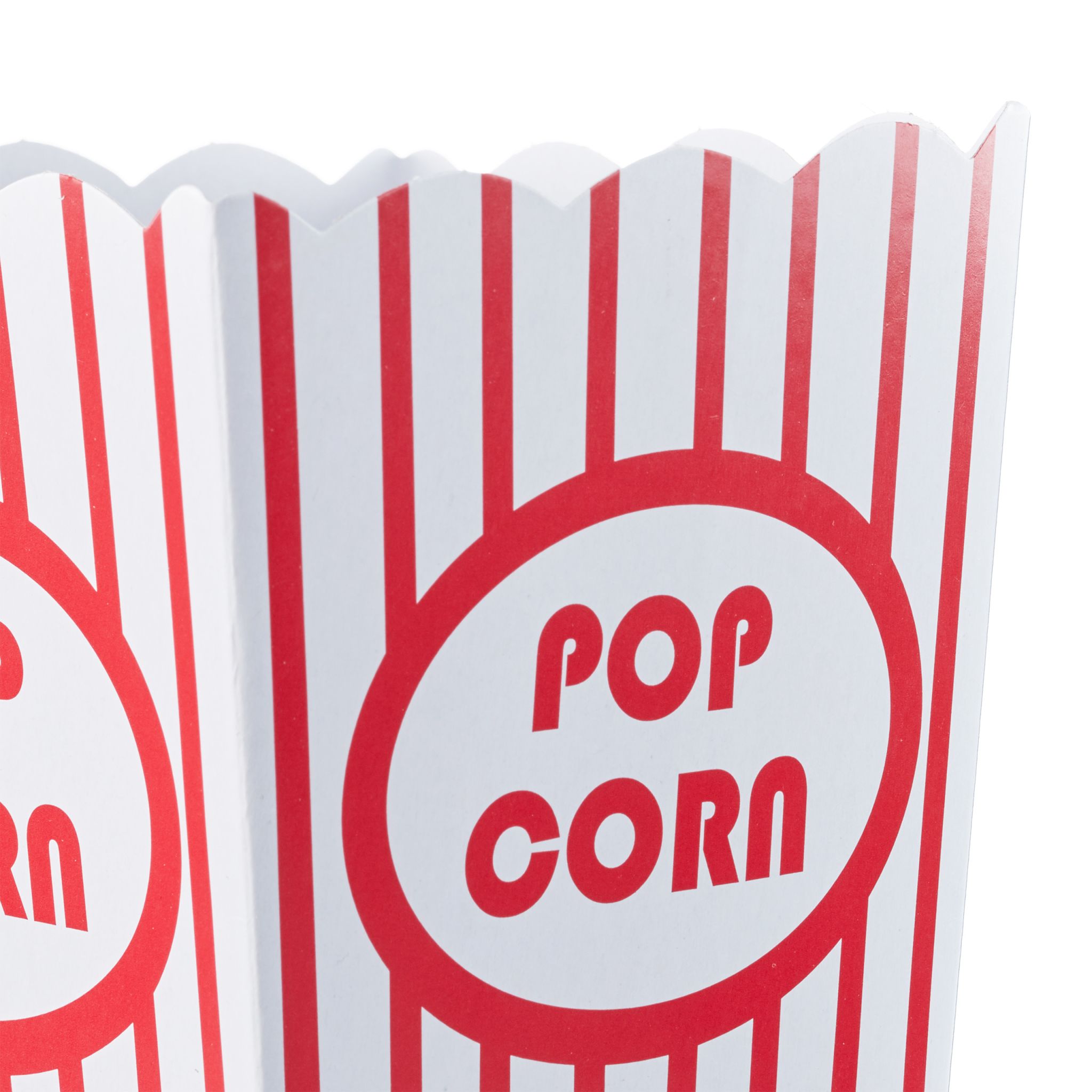 Popcorntüten 48 Stück Weiss-Rot von Relaxdays