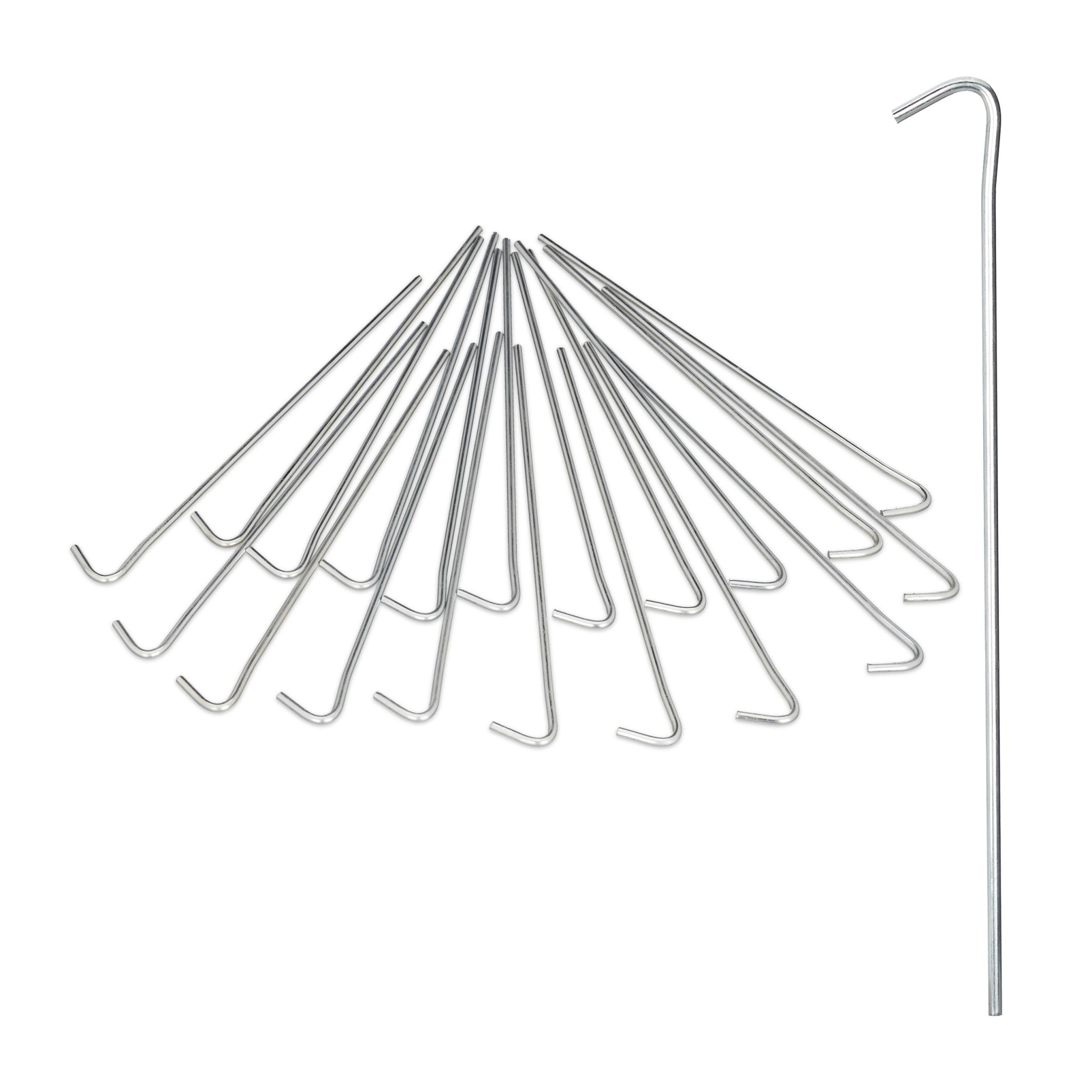 Zeltnagel Stahl 20er-Set Silber