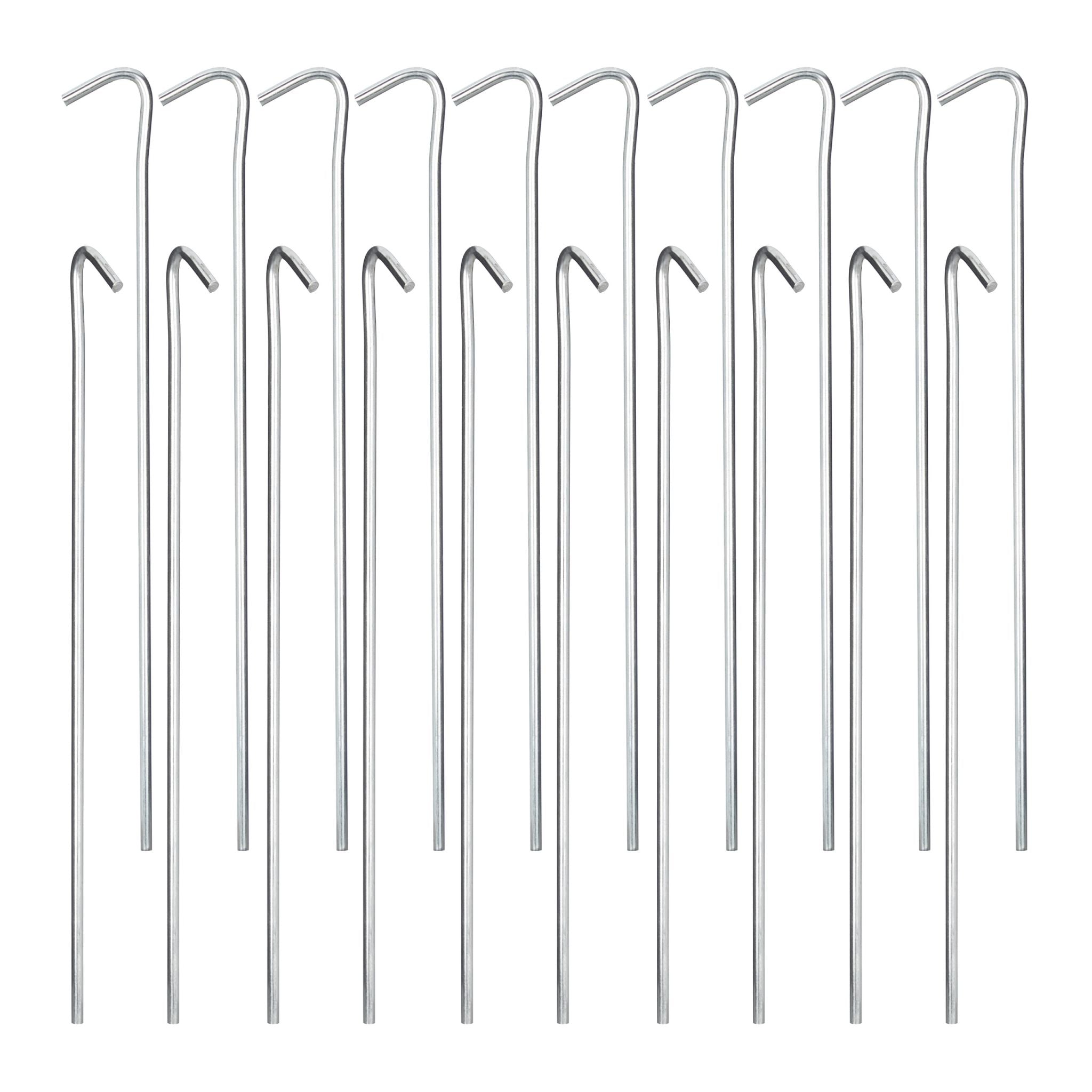 Zeltnagel Stahl 20er-Set Silber