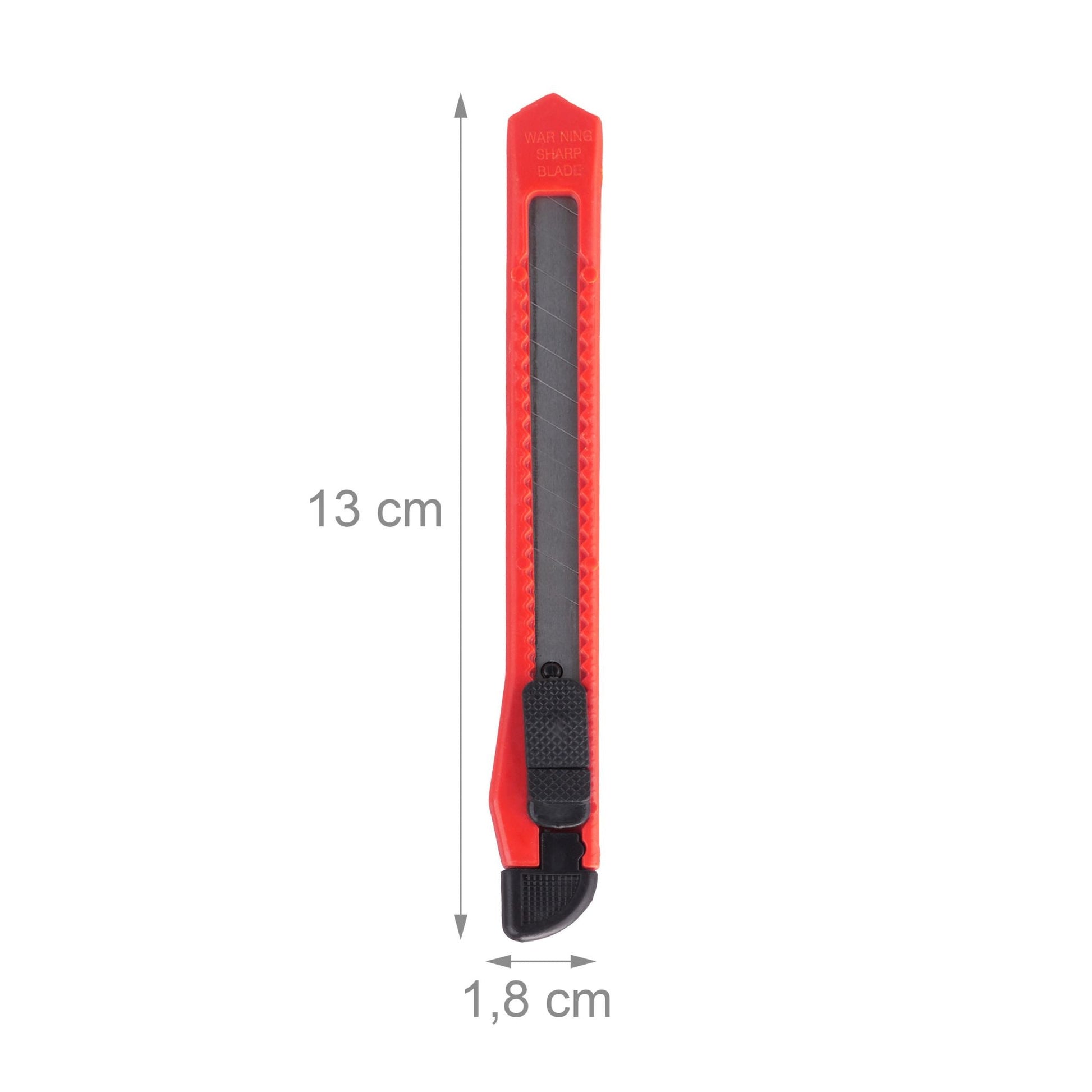 Cuttermesser 100er-Set Rot-Schwarz-Silber von Relaxdays