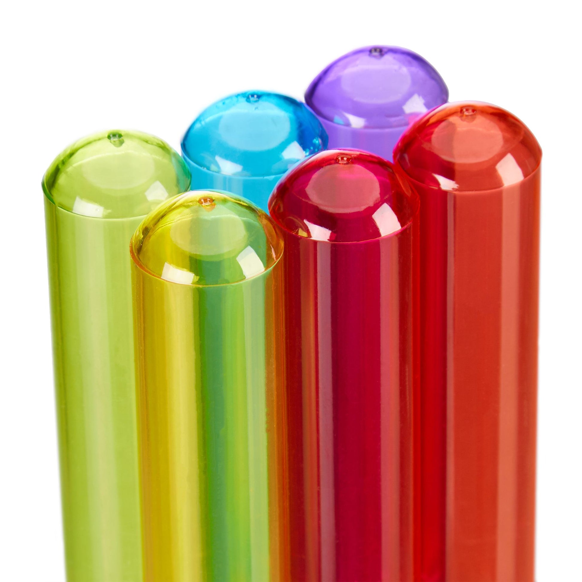 Reagenzgläser Shotgläser 6er-Set Blau-Rot-Schwarz von Relaxdays