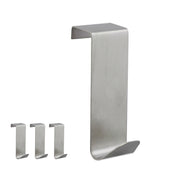 Türhaken Edelstahl 4er-Set Silber von Relaxdays