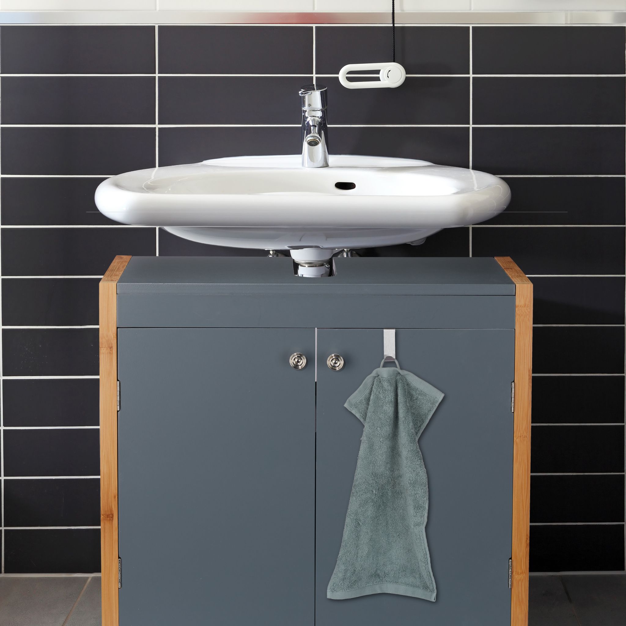 Türhaken Edelstahl 4er-Set Silber von Relaxdays