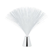 Glasfaserlampe mit Farbwechsel Weiss-Silber