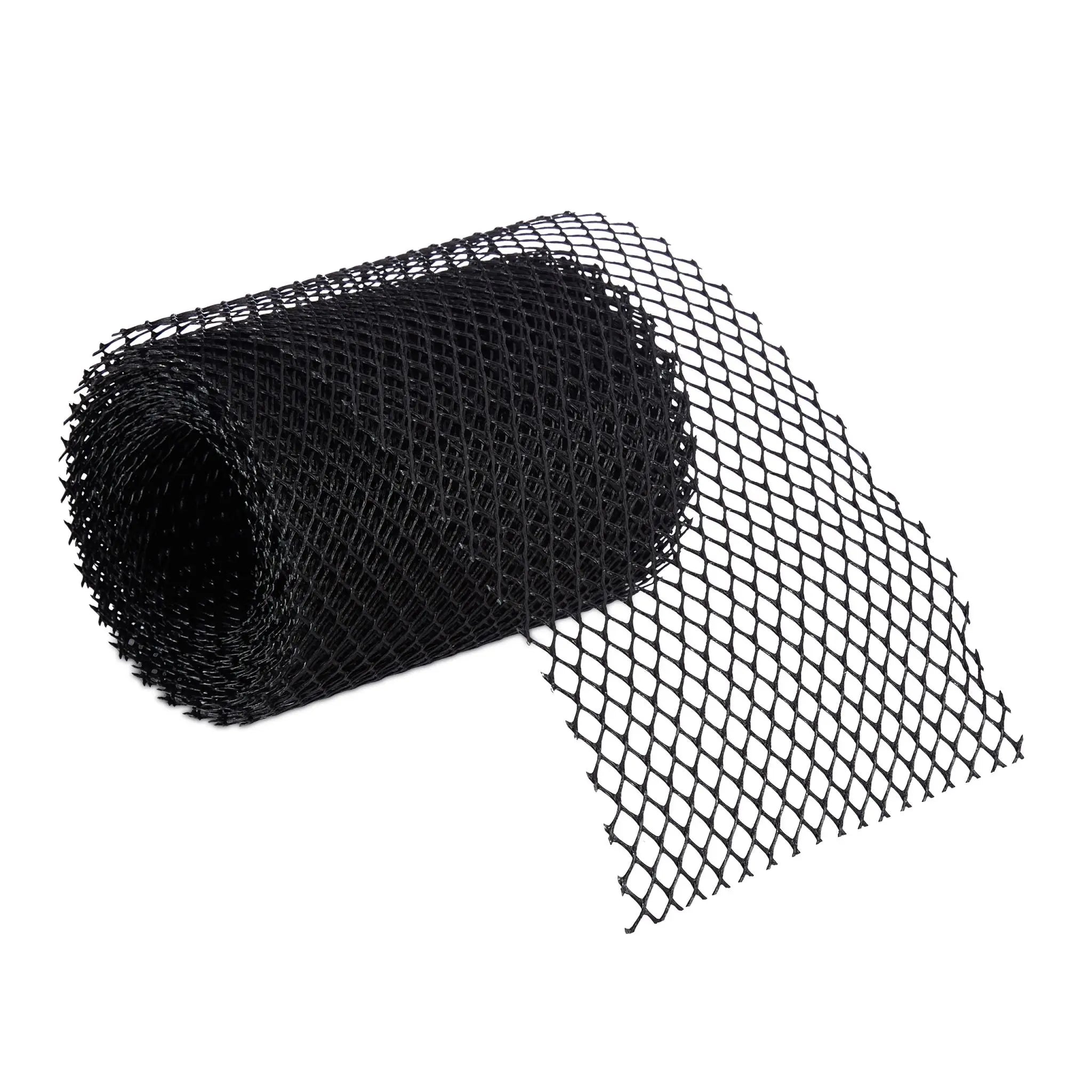 Dachrinnen Laubschutz 6 m Schwarz von Relaxdays
