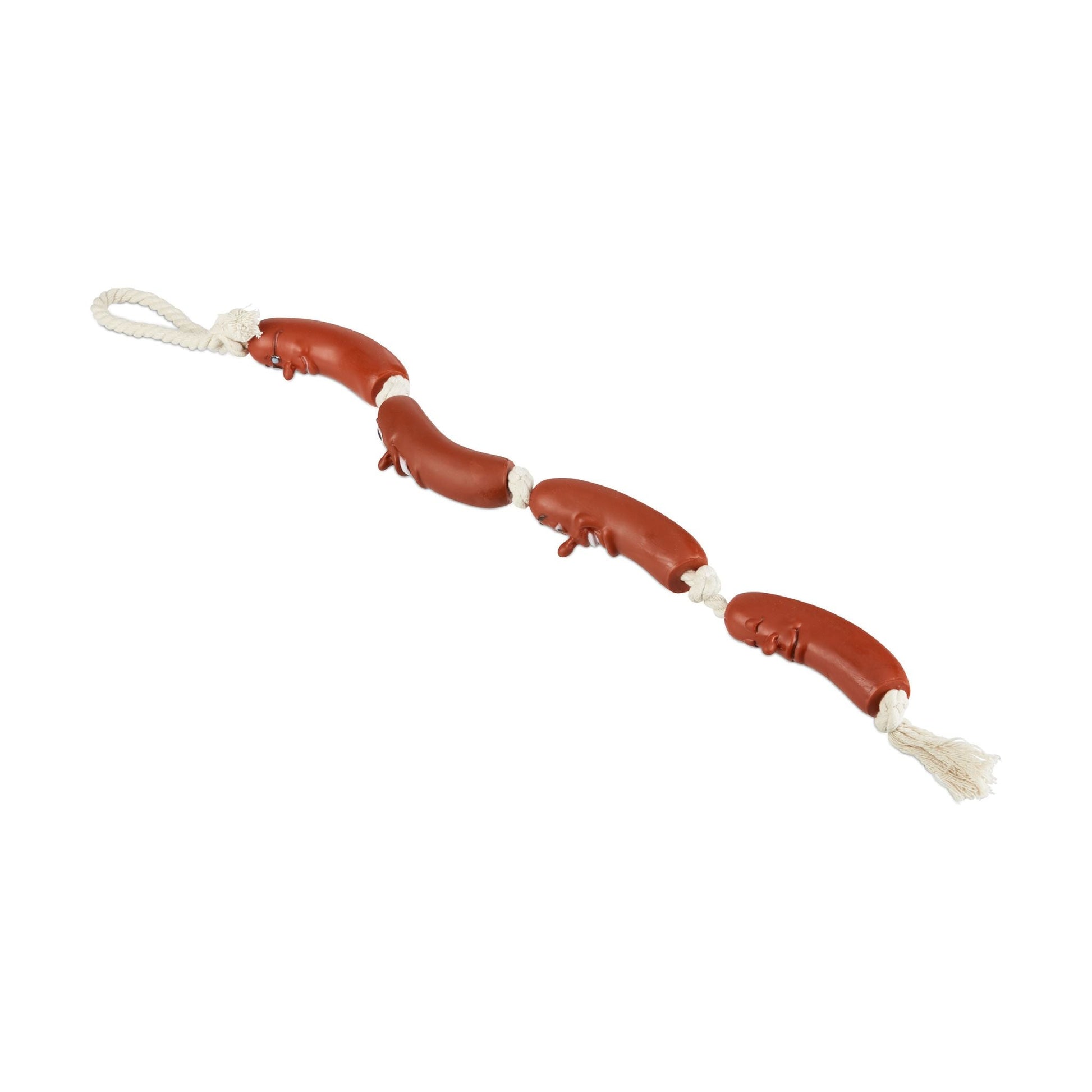 Hundespielzeug Wurst Braun-Creme von Relaxdays