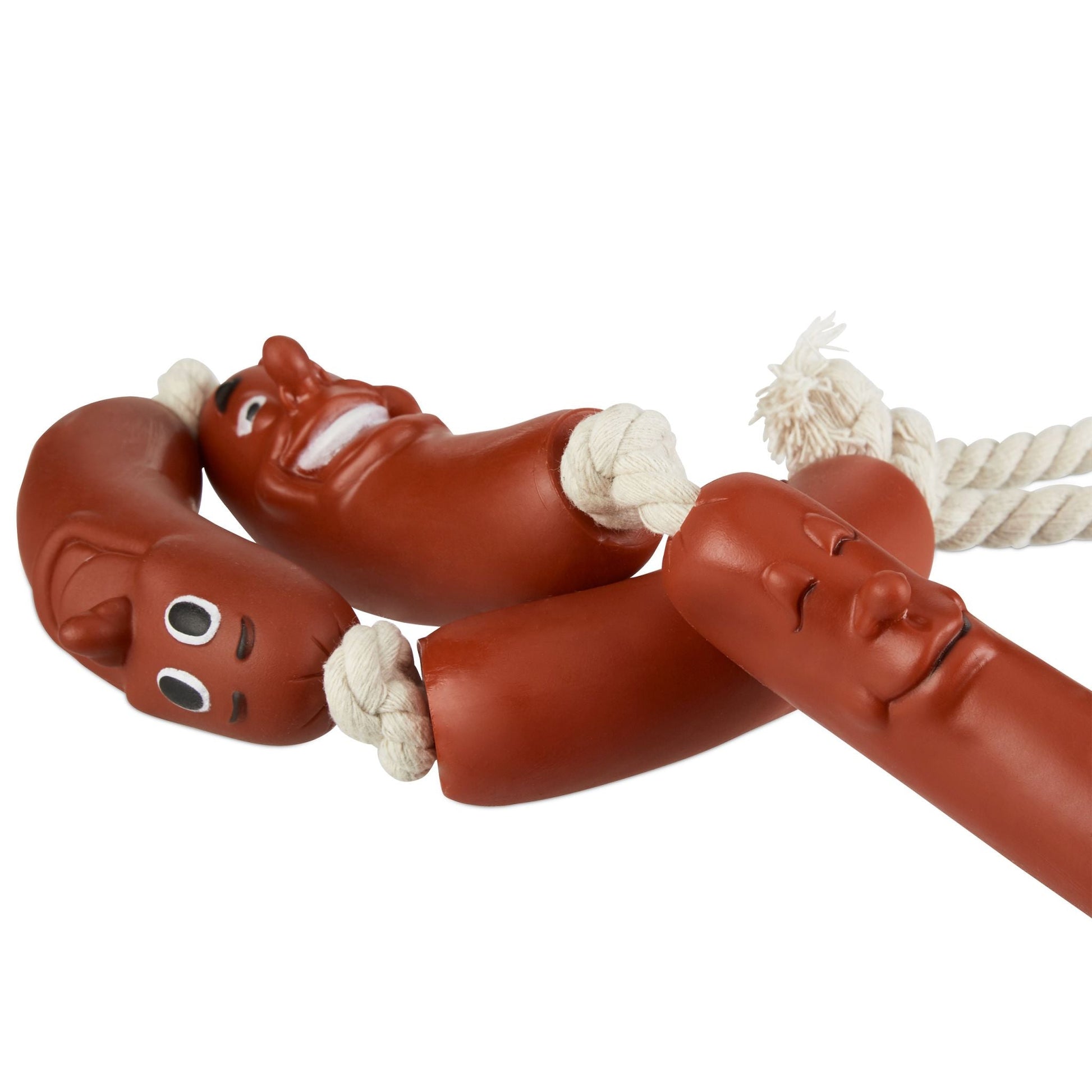Hundespielzeug Wurst Braun-Creme von Relaxdays