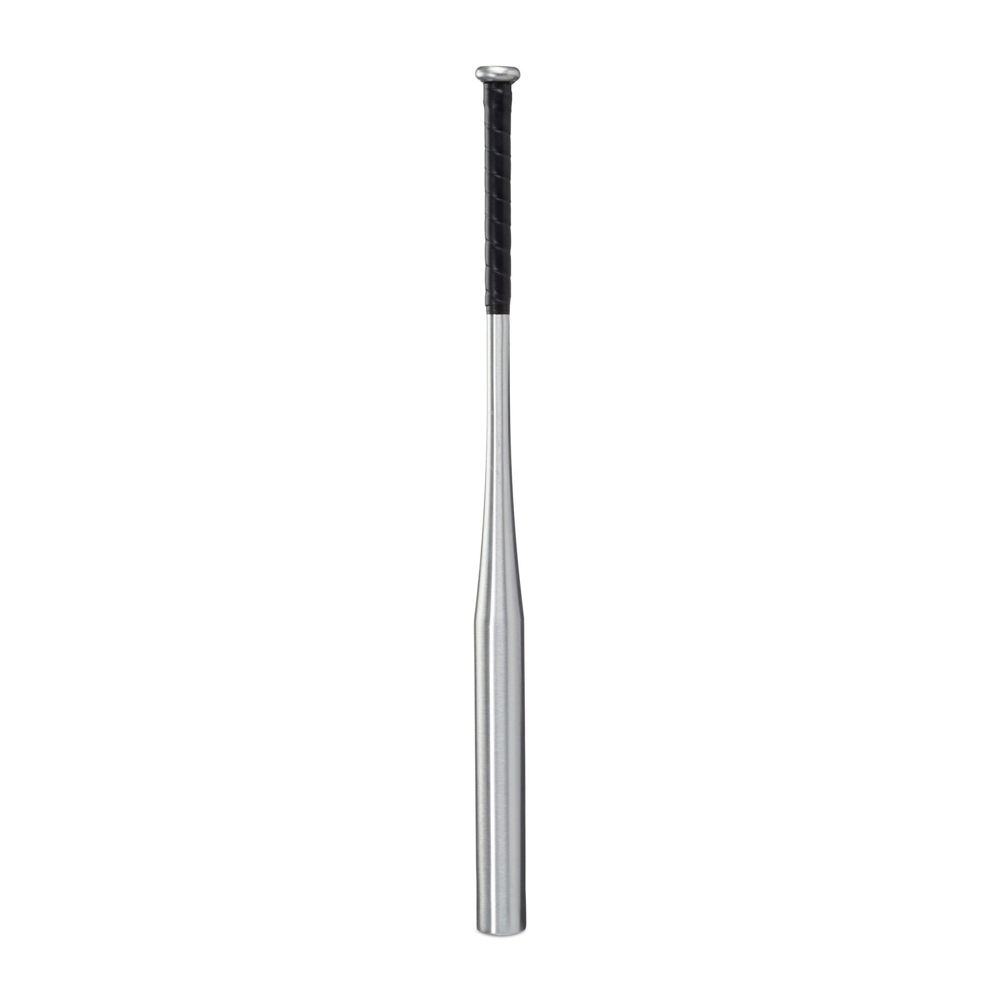 Baseballschläger Aluminium Schwarz-Silber von Relaxdays