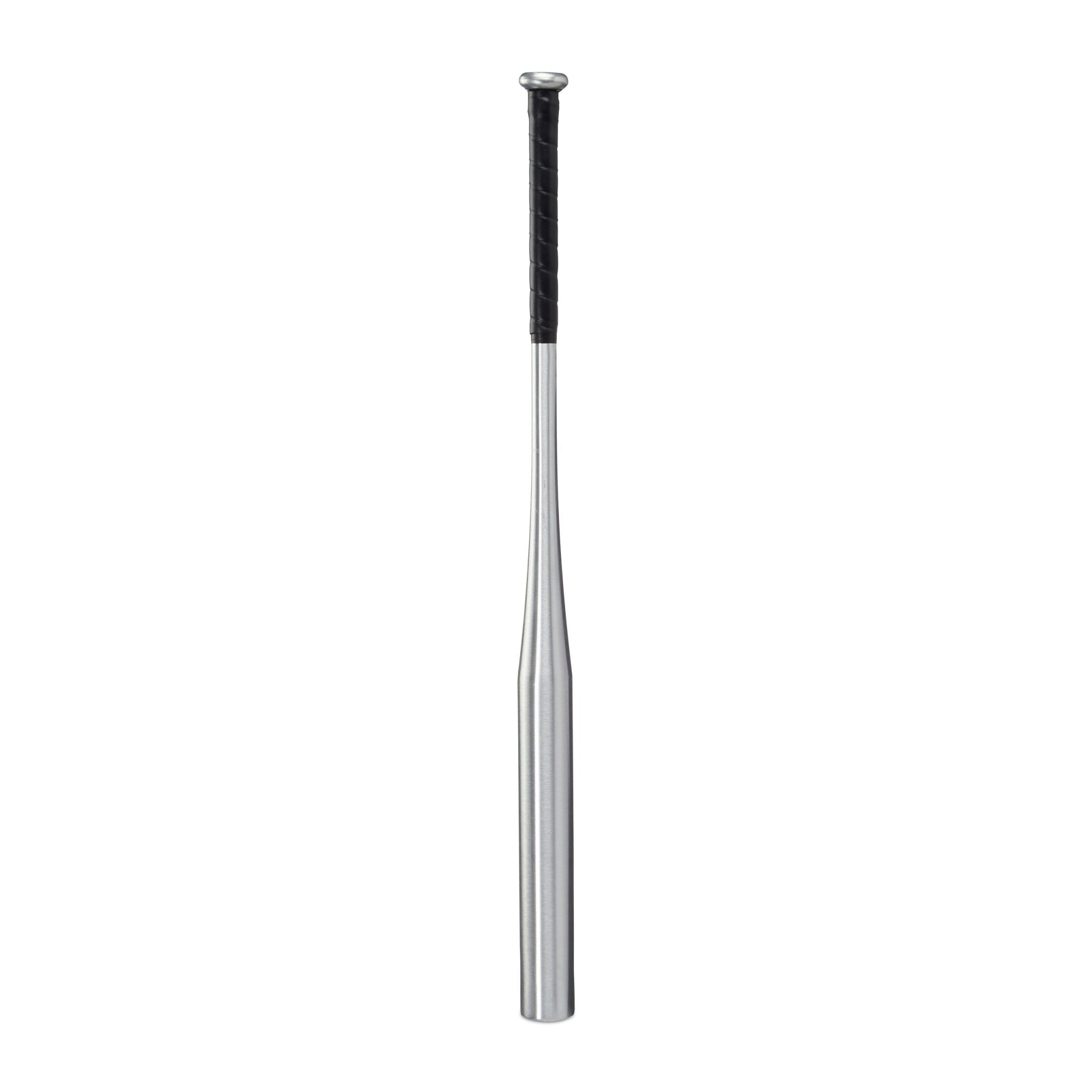 Baseballschläger Aluminium Schwarz-Silber von Relaxdays