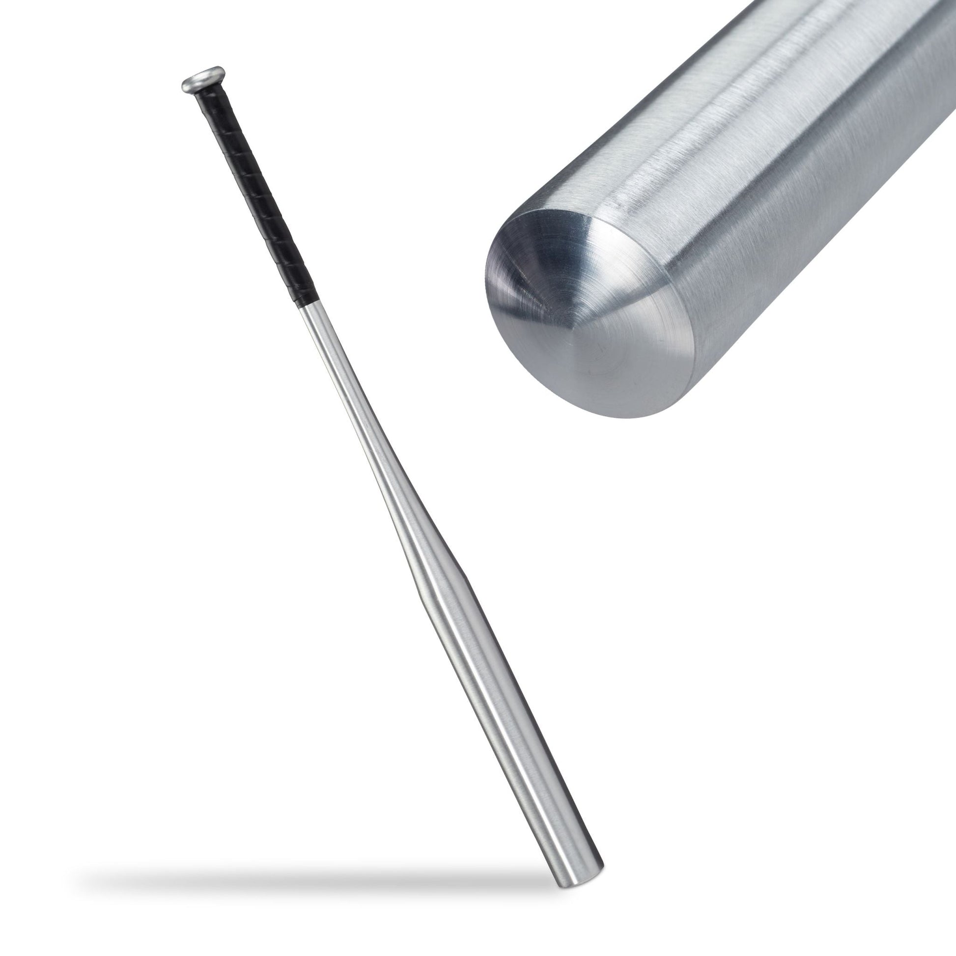 Baseballschläger Aluminium Schwarz-Silber von Relaxdays