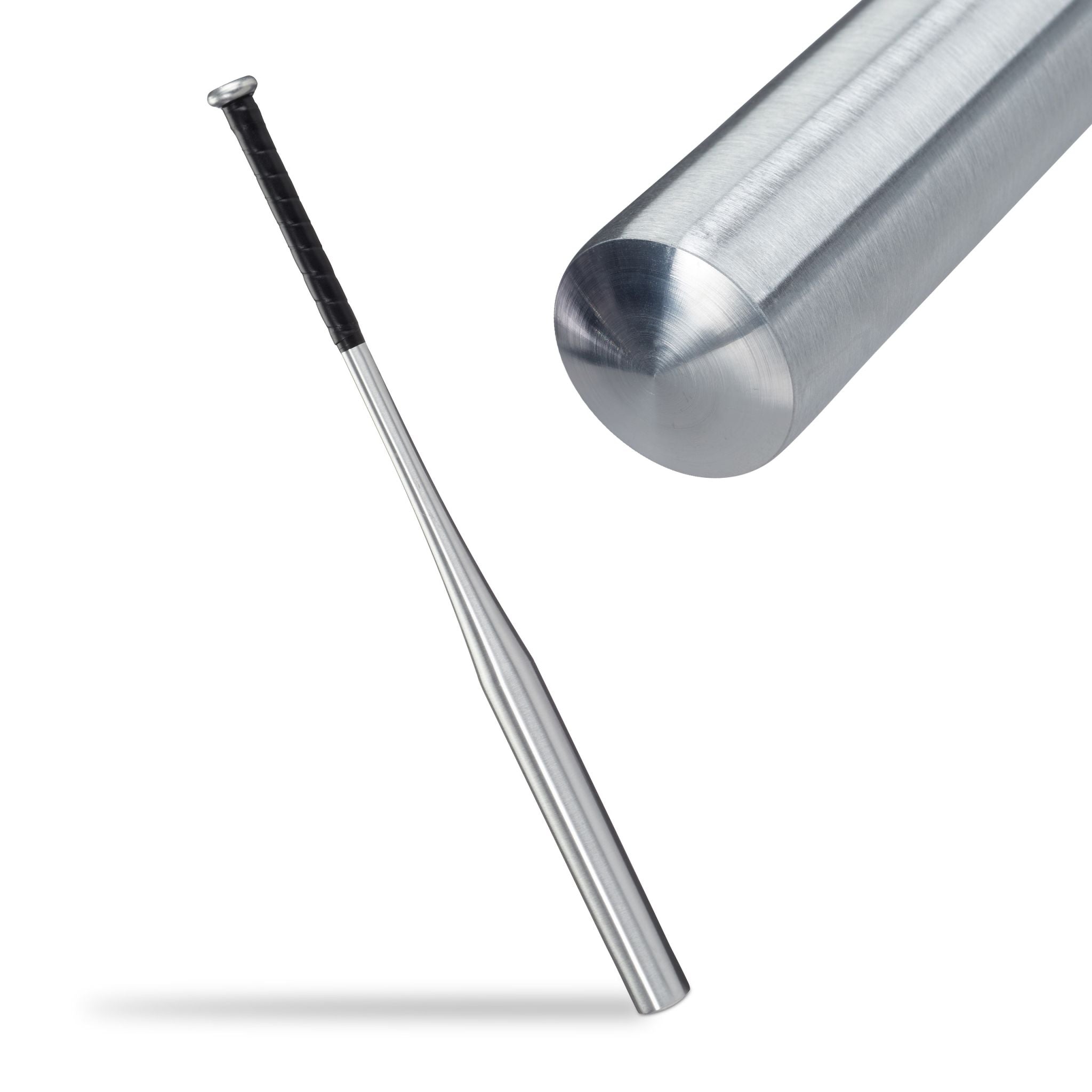 Baseballschläger Aluminium Schwarz-Silber von Relaxdays