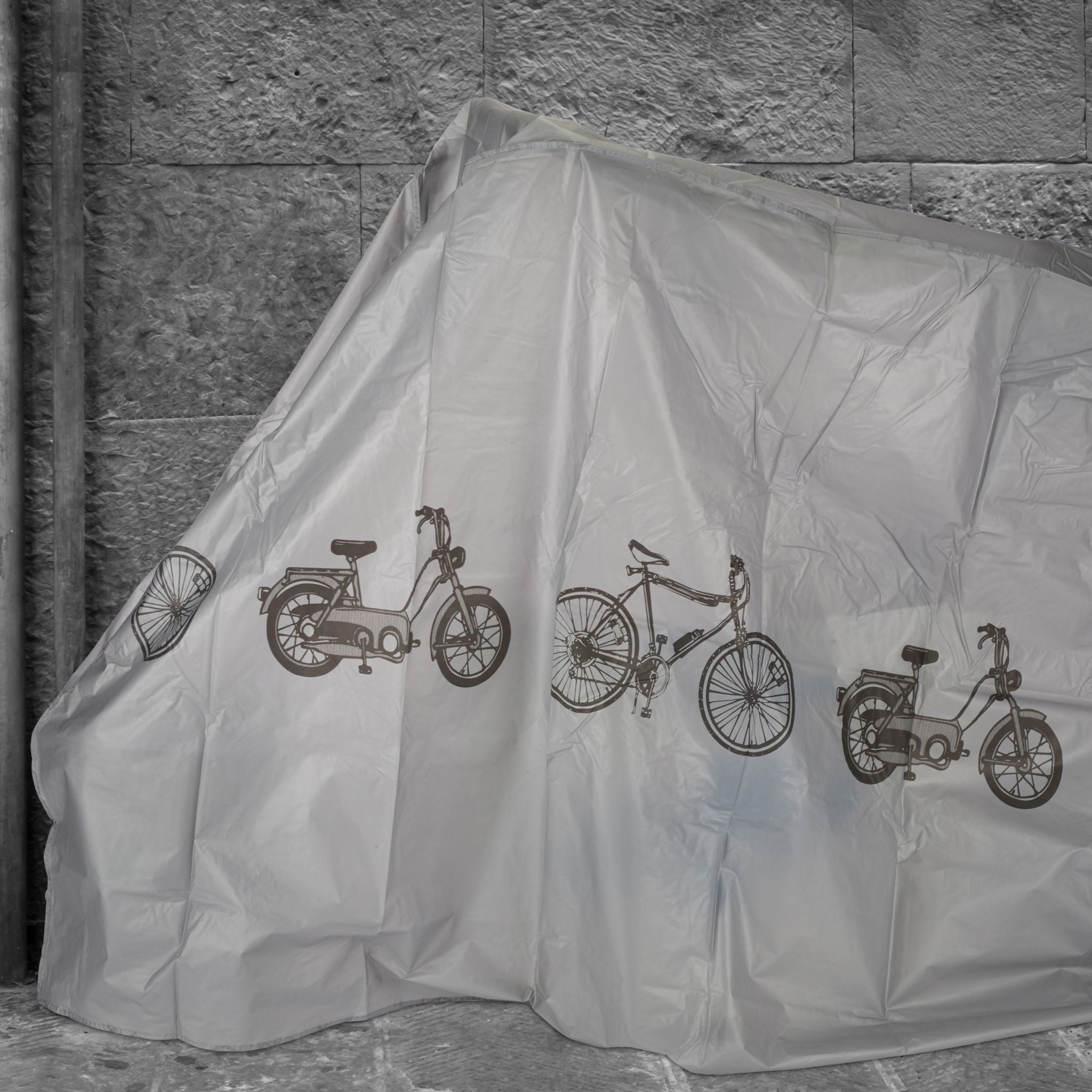 Fahrradgarage Kunststoff Dunkelbraun-Grau von Relaxdays