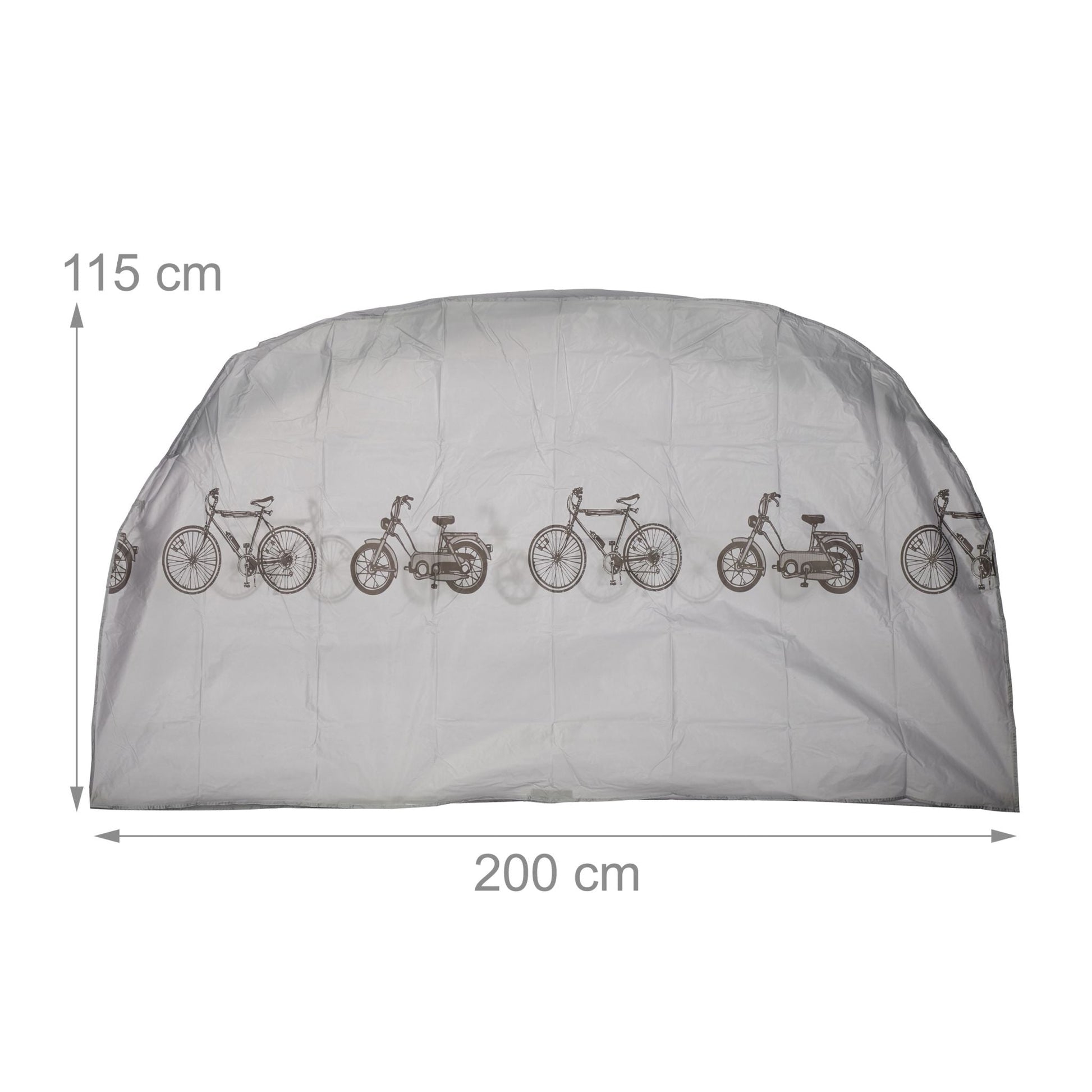 Fahrradgarage Kunststoff Dunkelbraun-Grau von Relaxdays