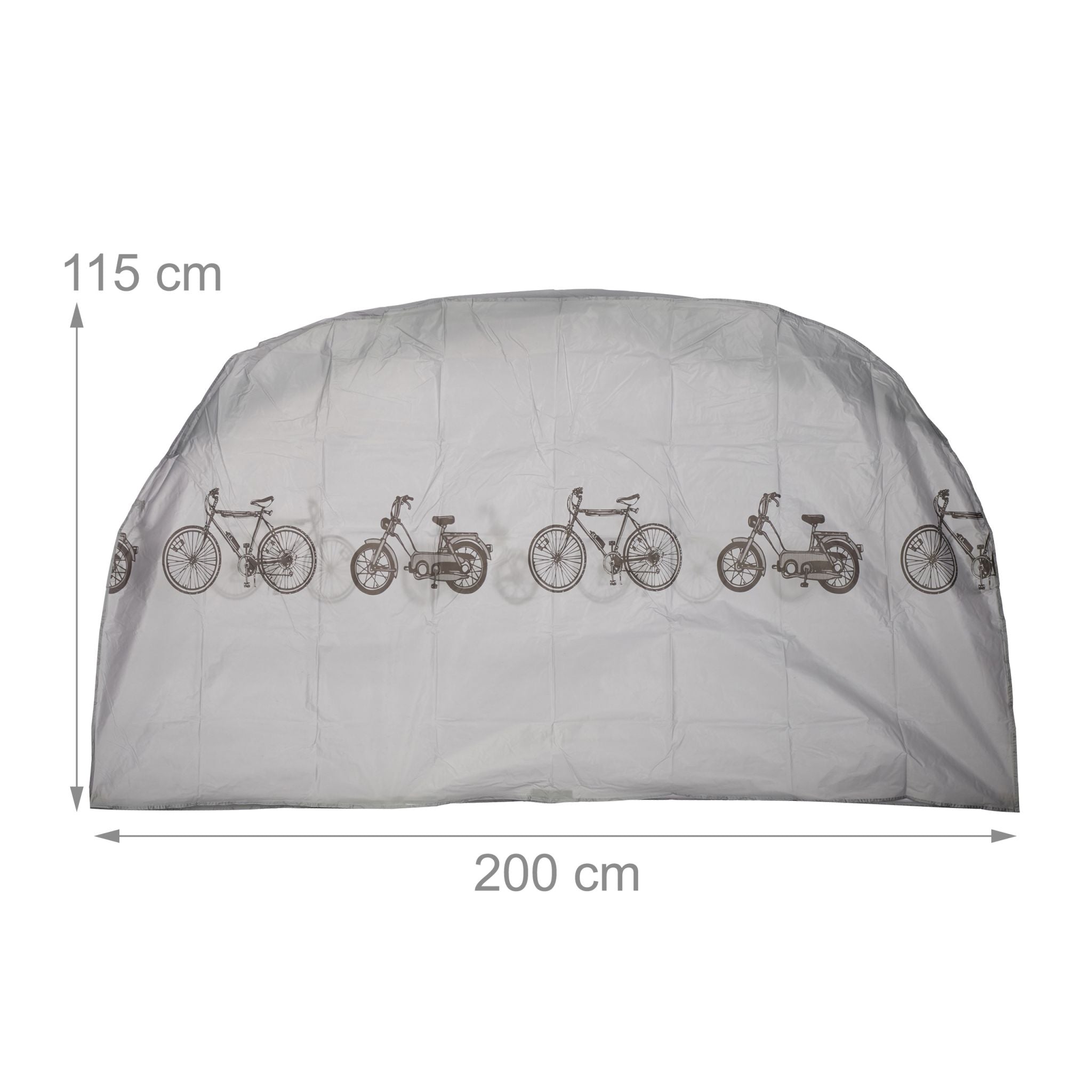 Fahrradgarage Kunststoff Dunkelbraun-Grau von Relaxdays