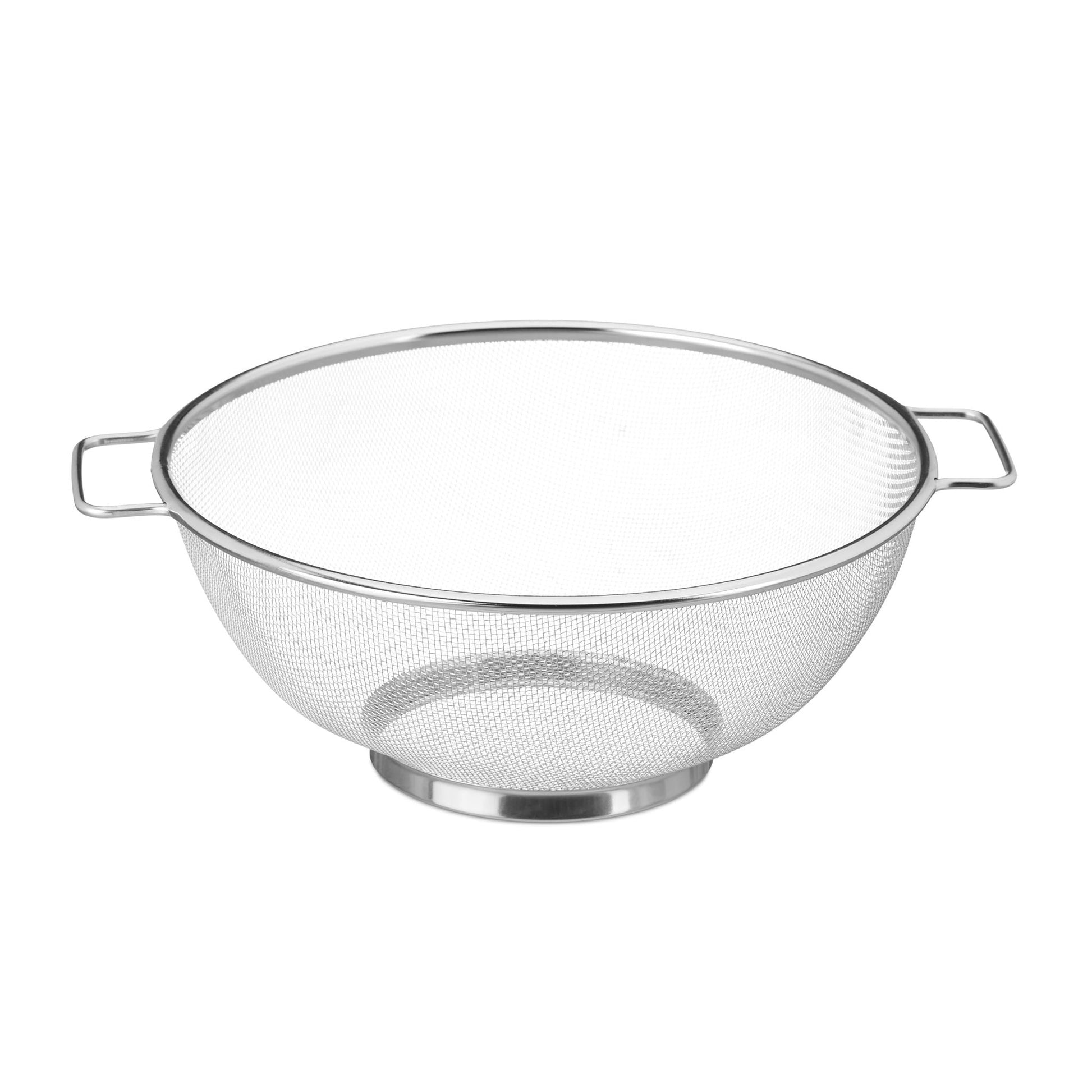 Standsieb Edelstahl Silber von Relaxdays