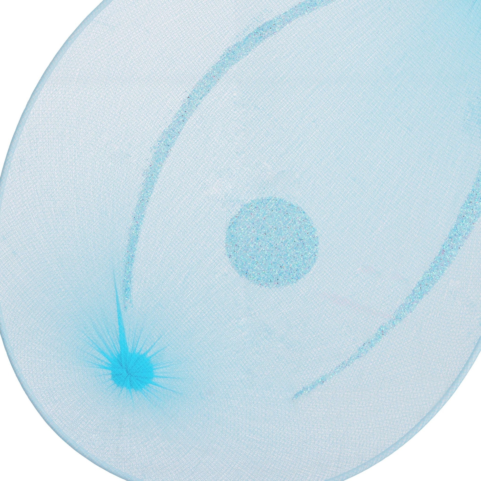 Feenflügel mit Zauberstab Weiss-Hellblau-Silber von Relaxdays