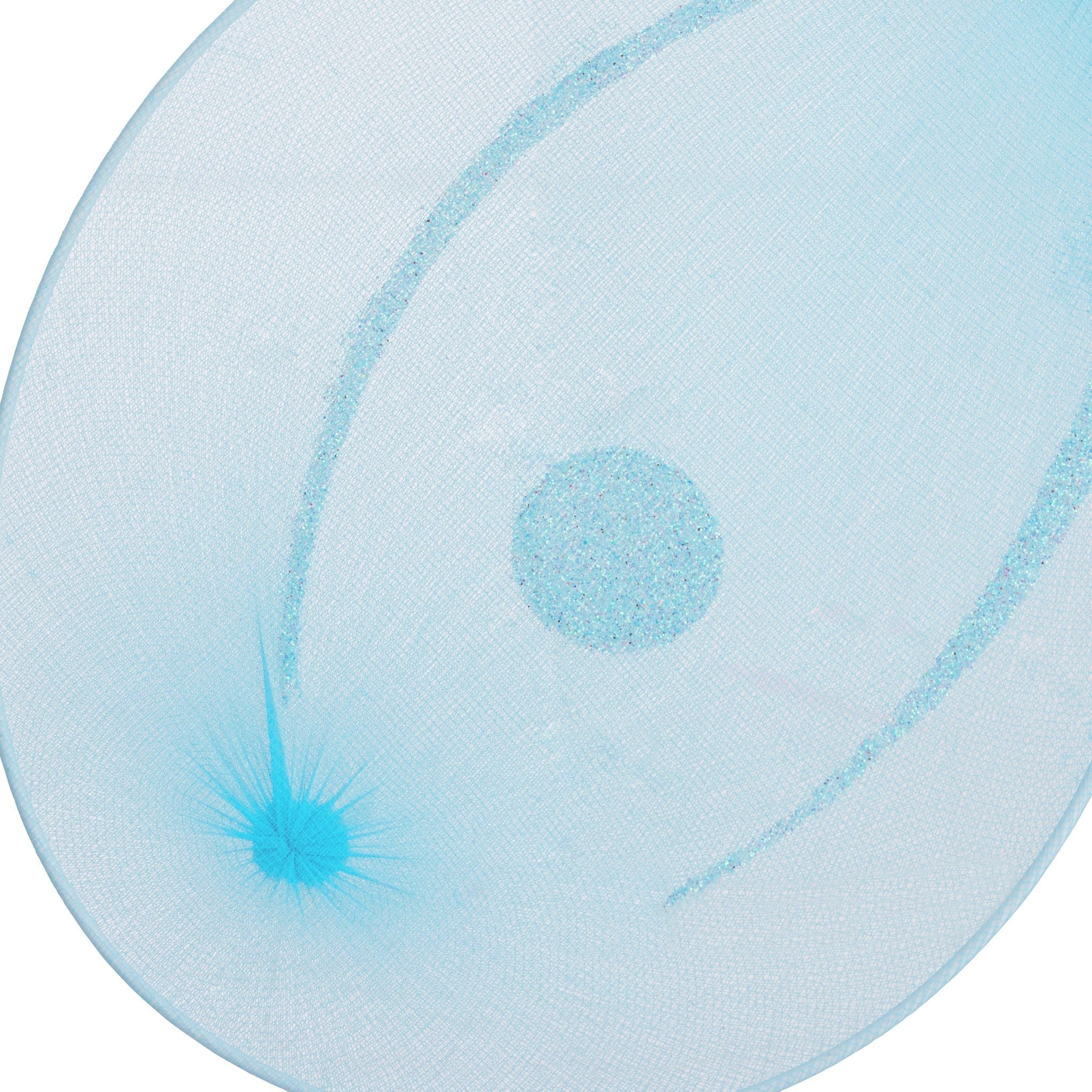 Feenflügel mit Zauberstab Weiss-Hellblau-Silber von Relaxdays