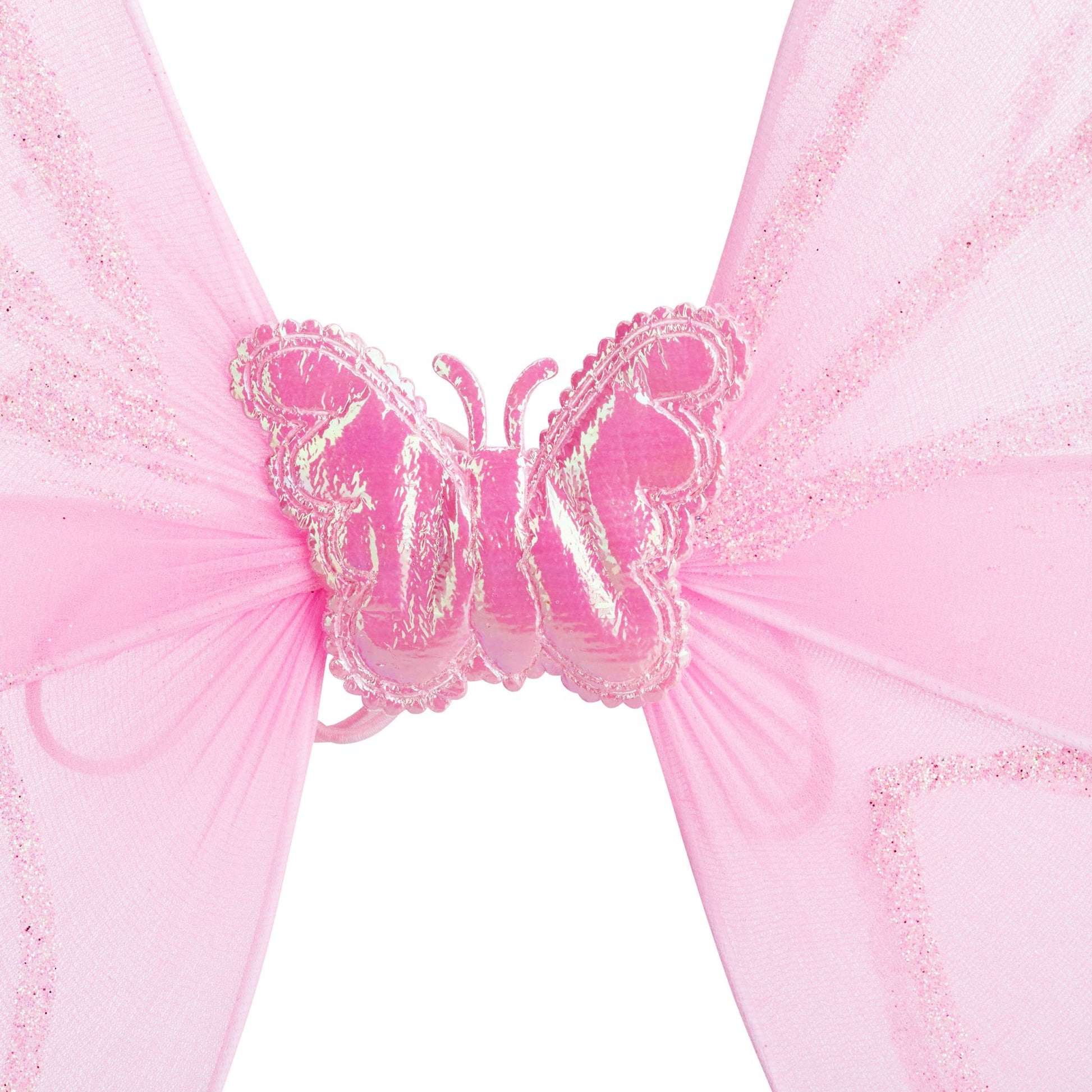 Feenflügel mit Zauberstab Weiss-Rosa-Silber von Relaxdays
