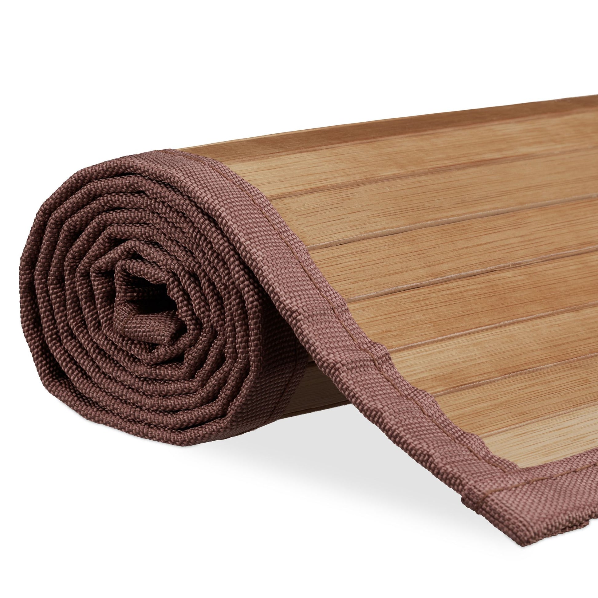 Bambusmatte natur Braun-Hellbraun von Relaxdays