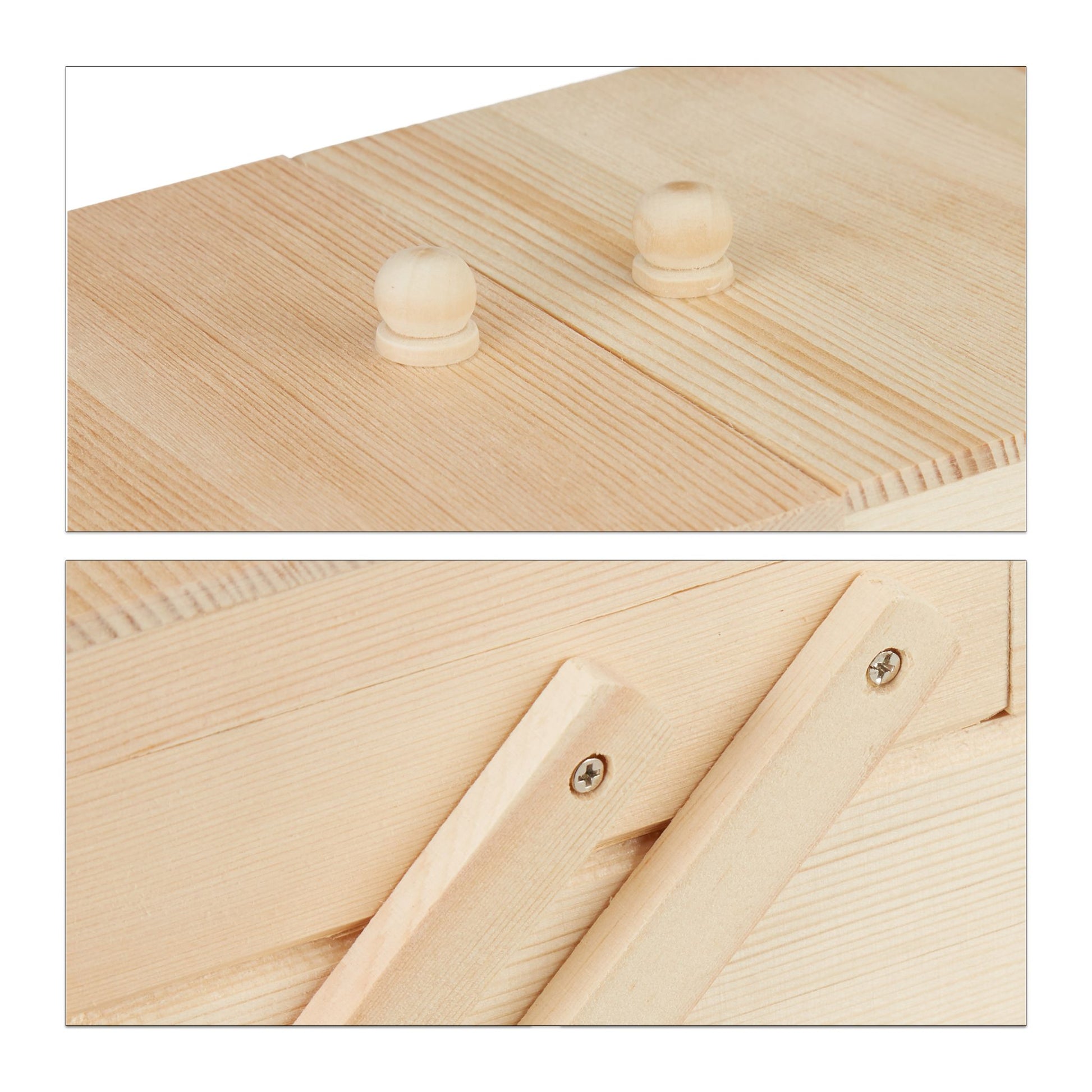 Nähkästchen Holz Hellbraun von Relaxdays